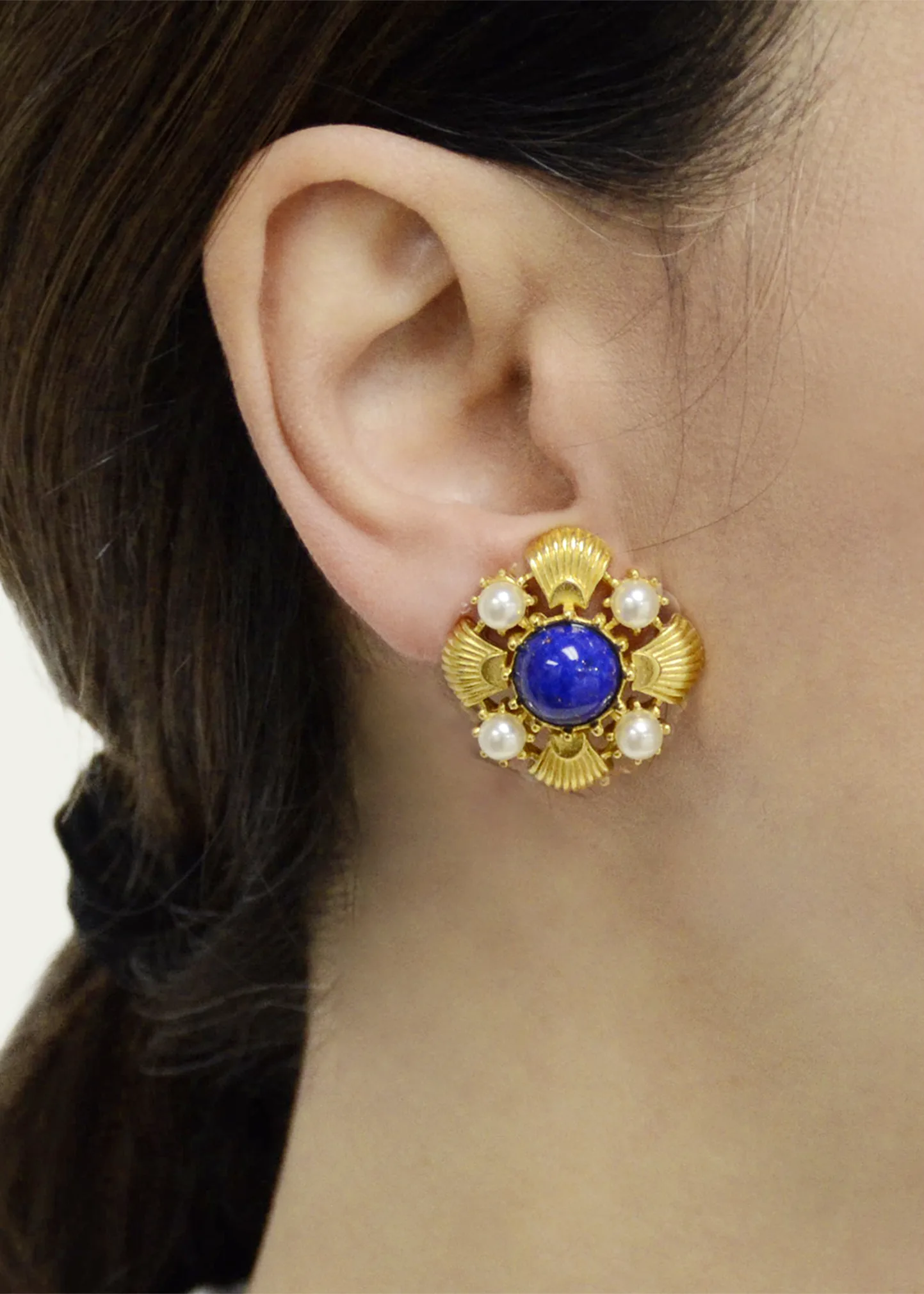Stone Clip-On Earrings