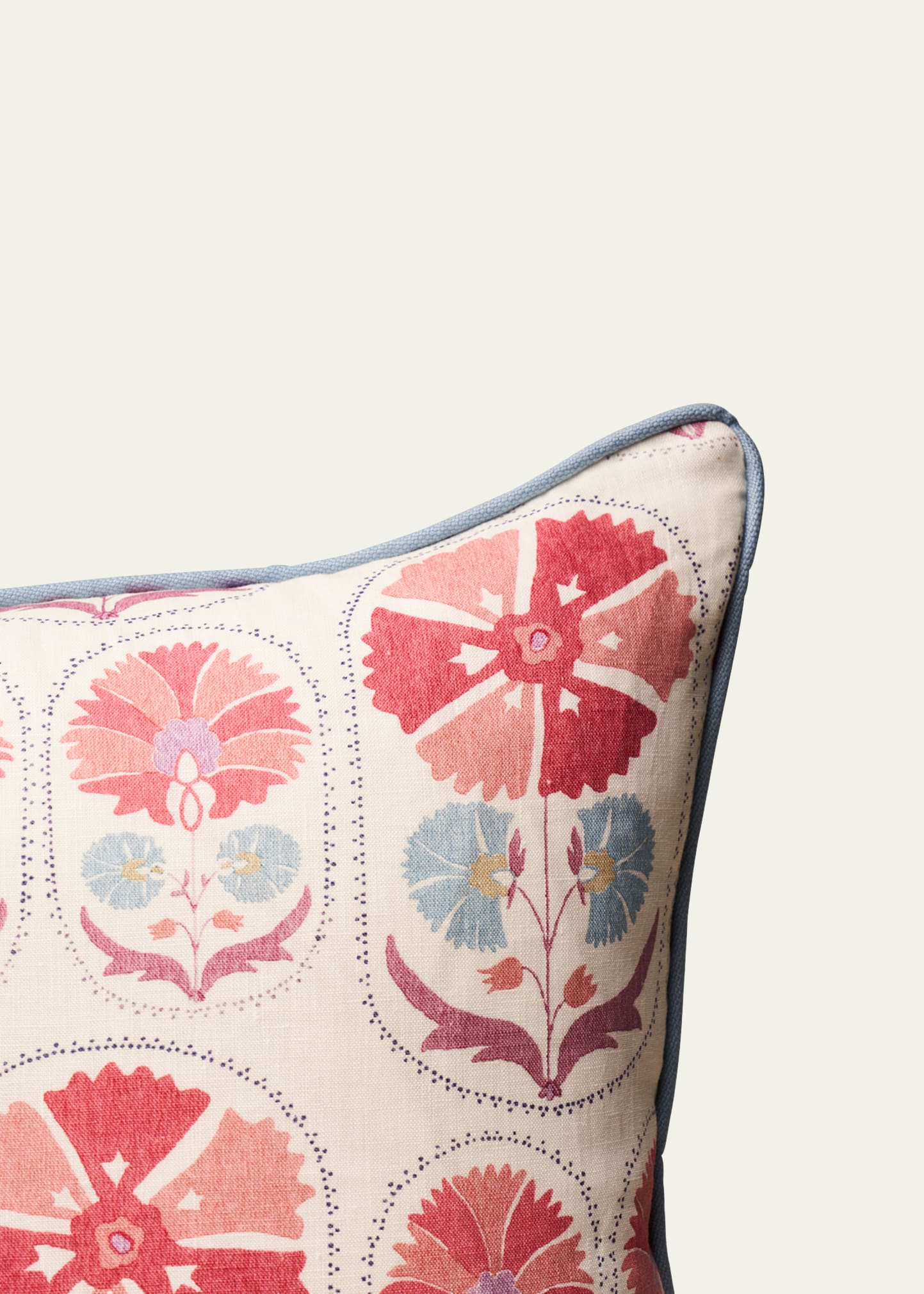 Anjuna Floral Linen Pillow
