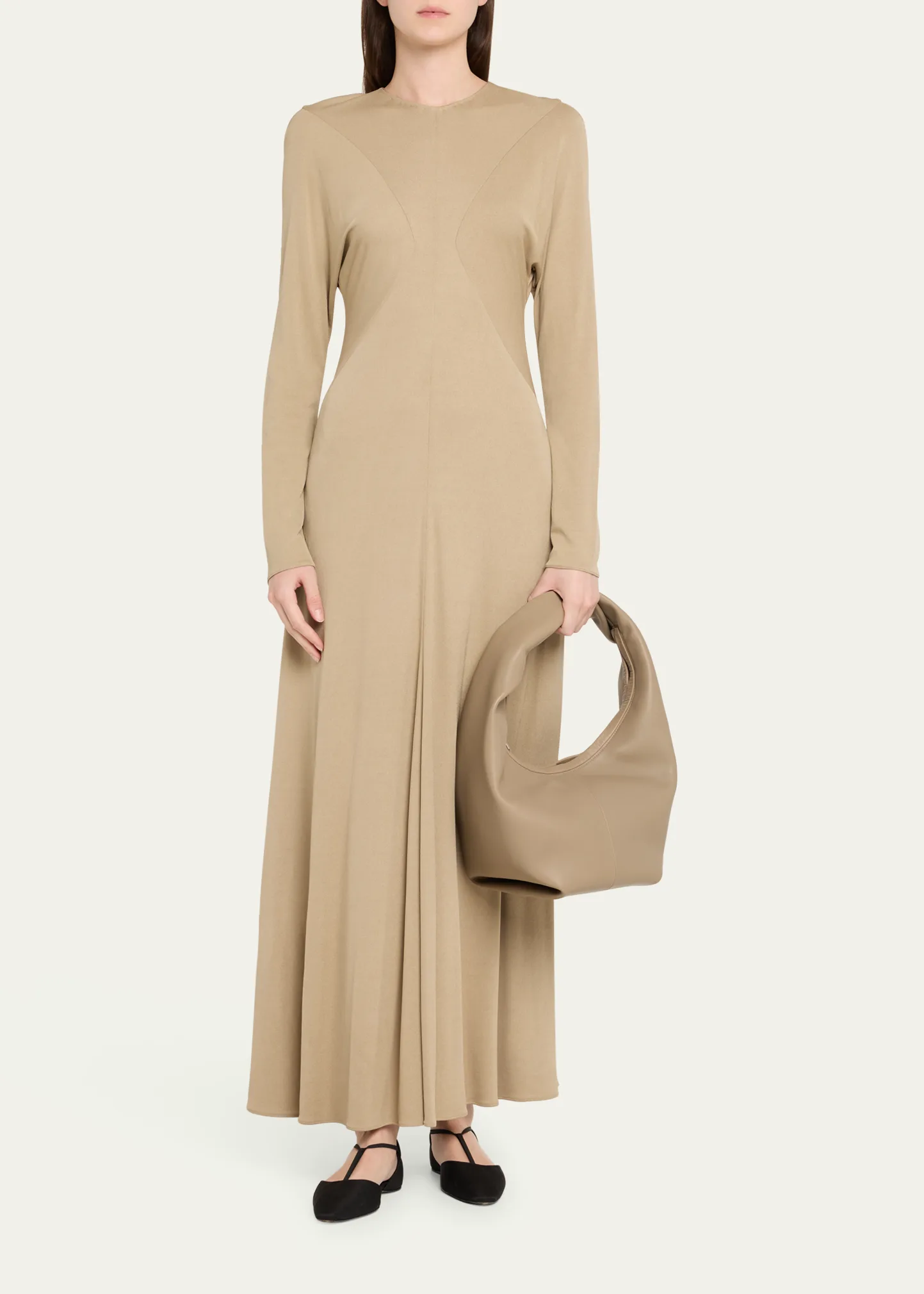 Yela Twisted Leather Shoulder Bag