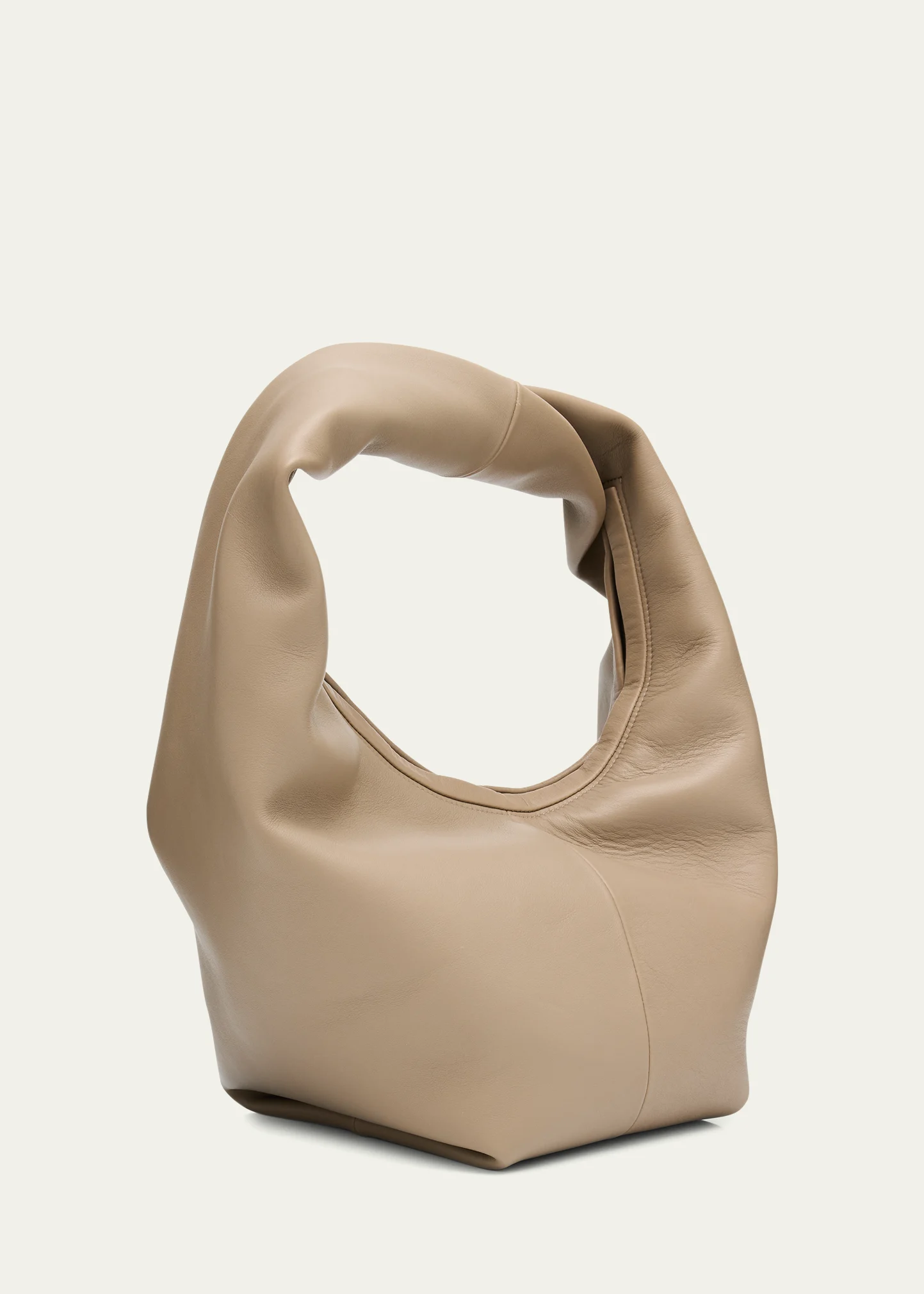 Yela Twisted Leather Shoulder Bag