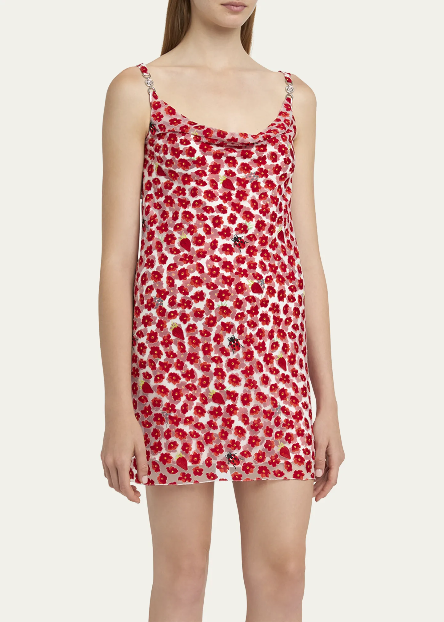 Strawberry Garden Devore Jersey Mini Dress 9 Strawberry Garden Devore Jersey Mini Dress