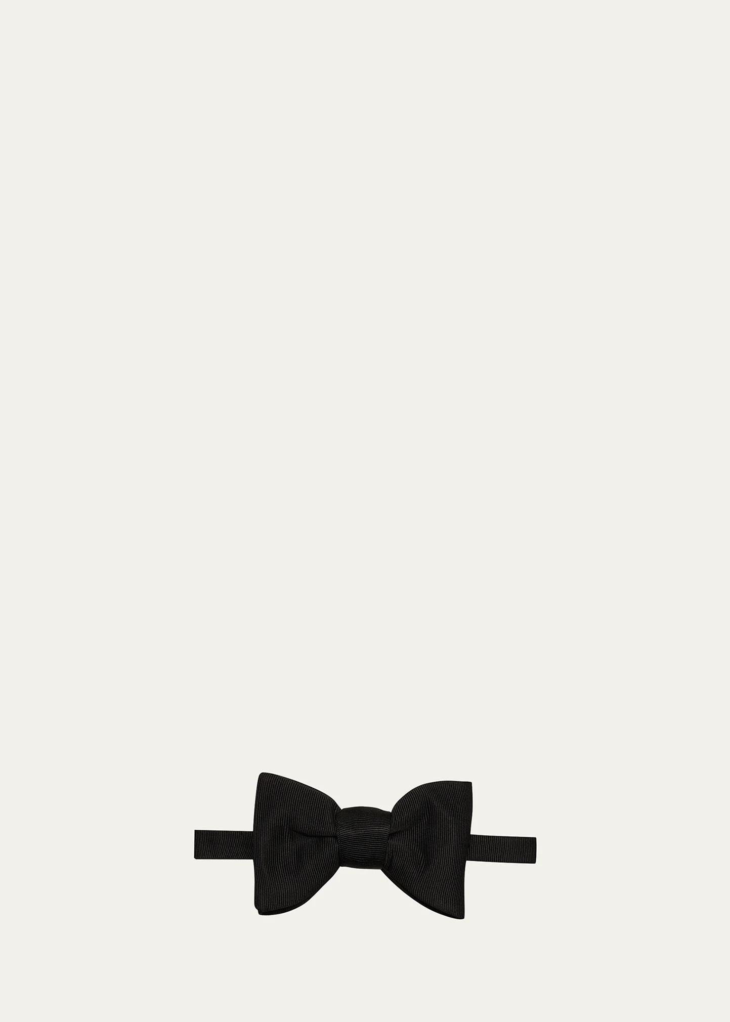 Men's Large Grosgrain Pre-Tied Silk Bow Tie