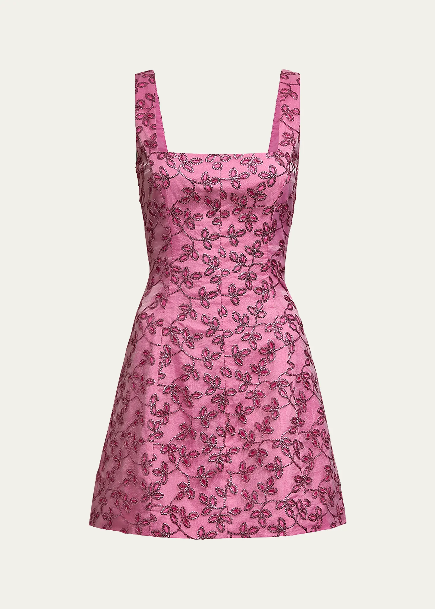 Brooke Floral Sequined Mini Dress