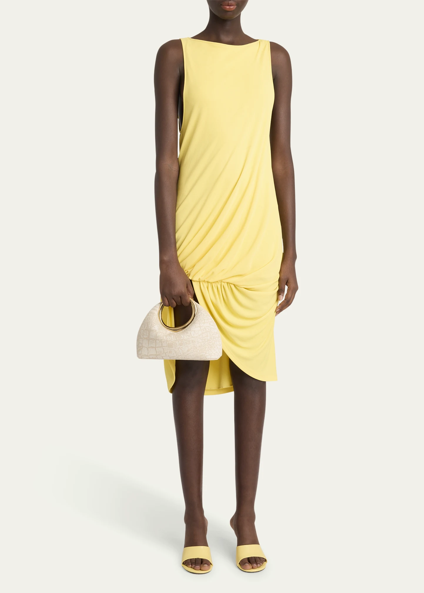 Le Petit Calino Croc-Printed Top-Handle Bag