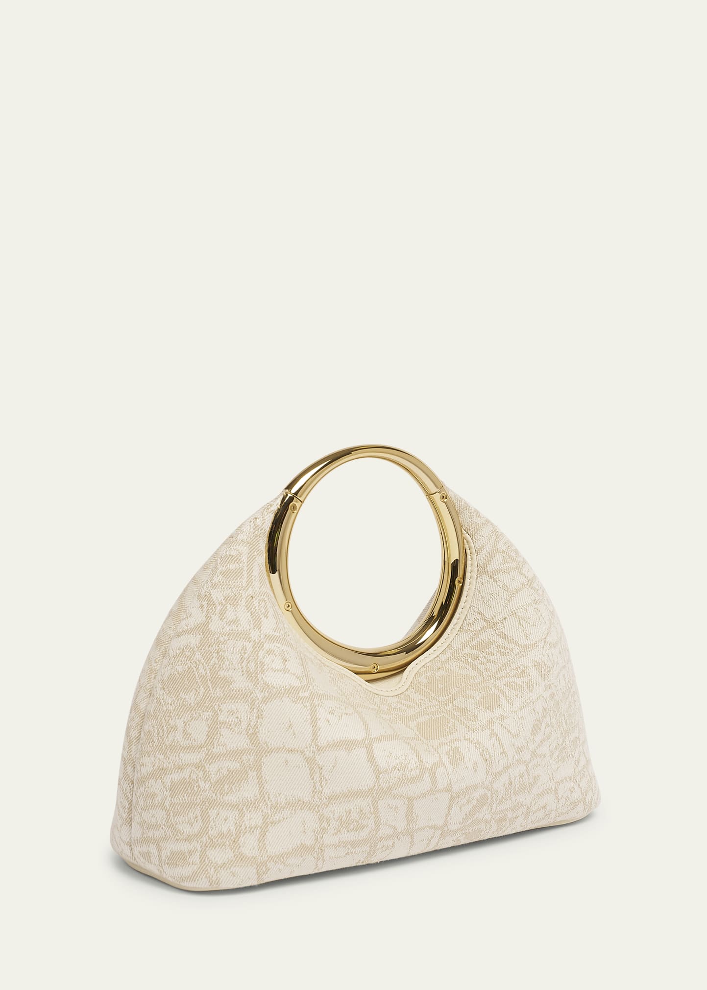 Le Petit Calino Croc-Printed Top-Handle Bag