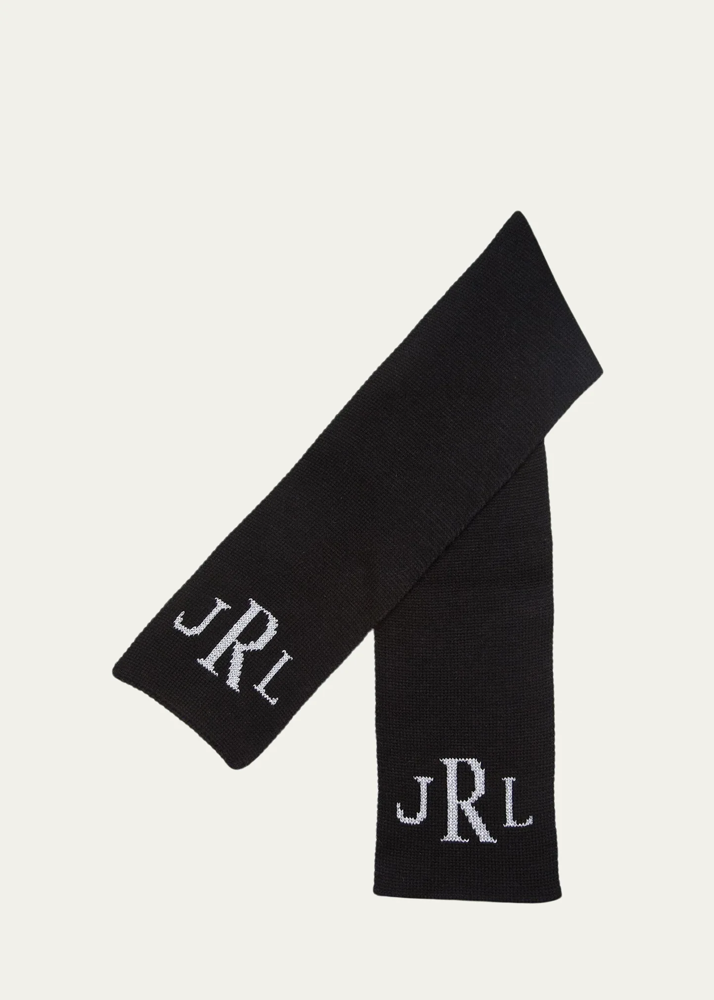 Kid's Metallic Classic Monogram Scarf, Personalized