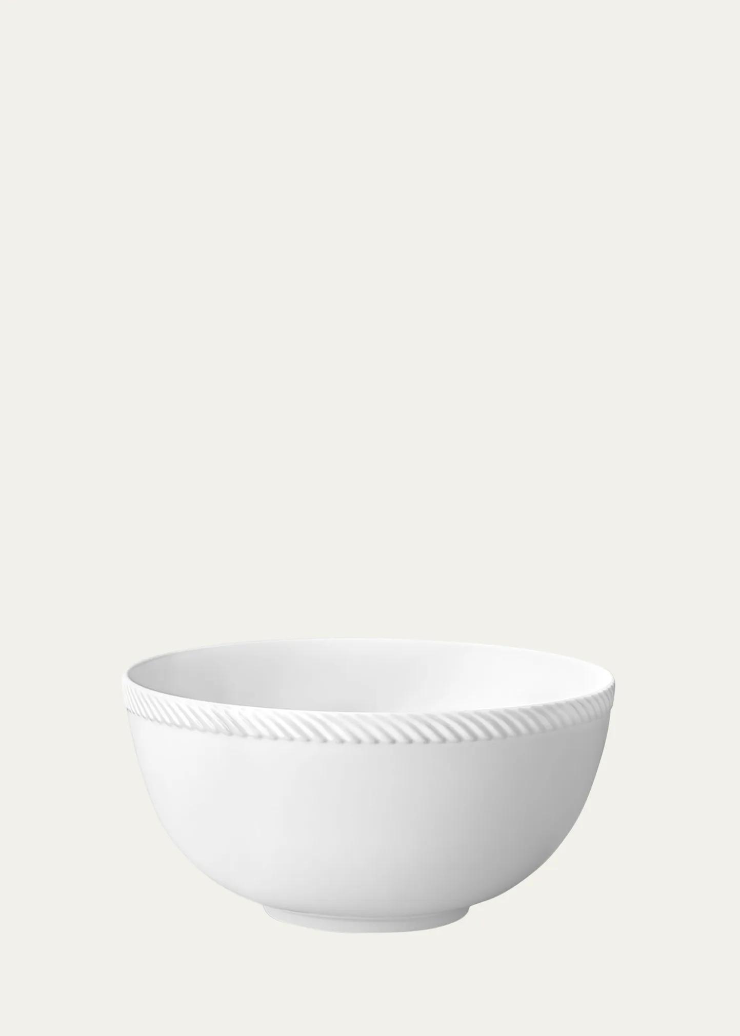 Corde Large Bowl, White