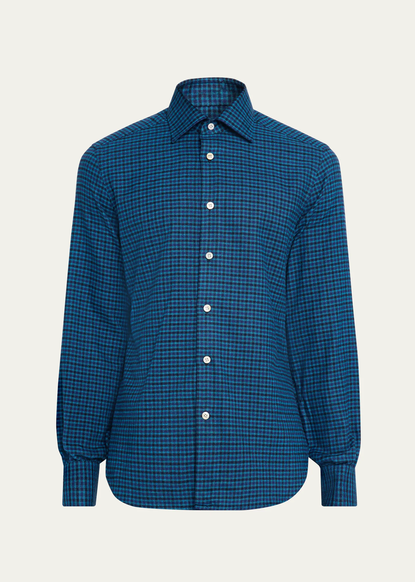Men's Cotton Tattersall Check Modern-Fit Sport Shirt