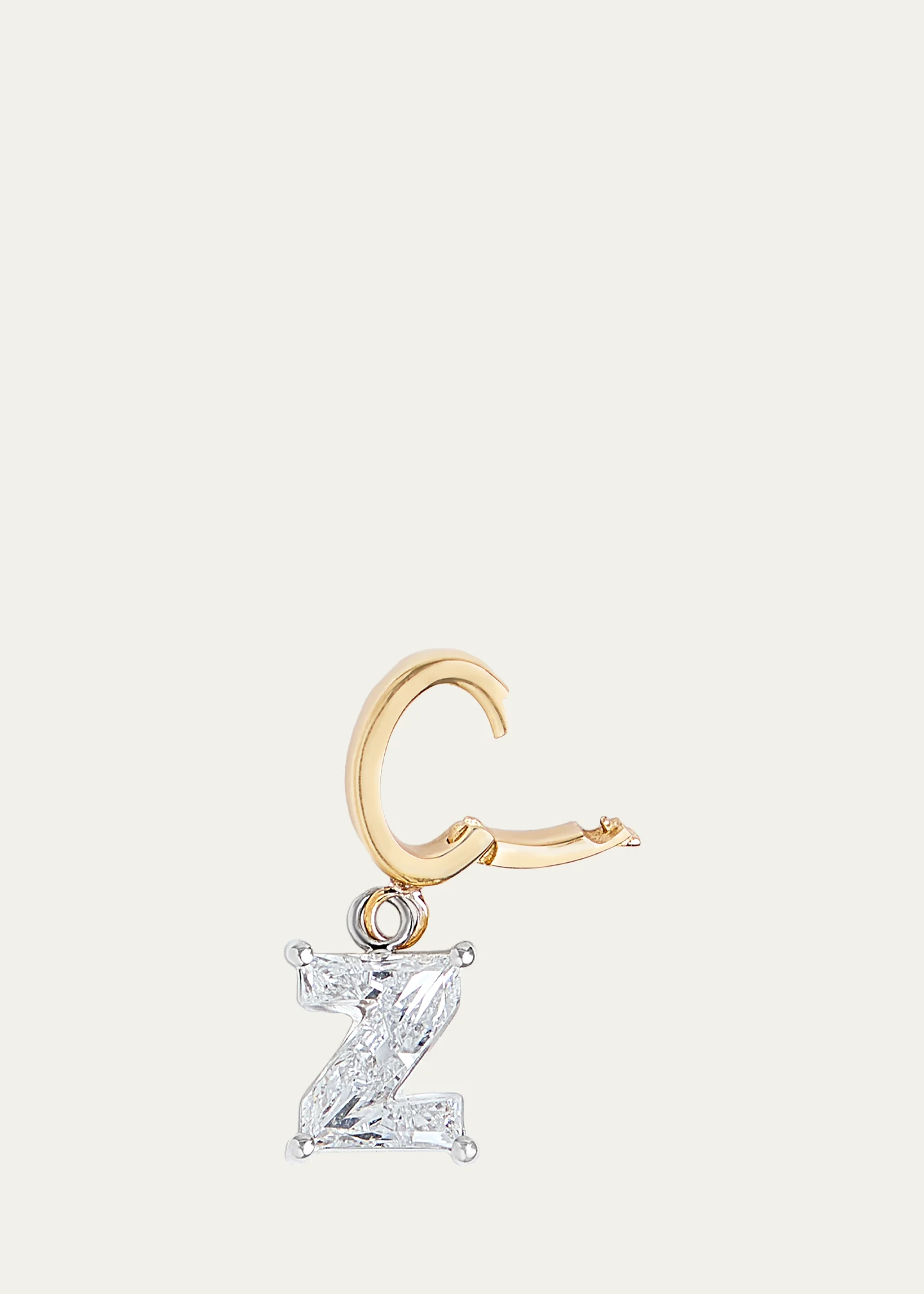 Lab Grown Diamond 14K Letter Charm, Y 6 Lab Grown Diamond 14K Letter Charm, Y