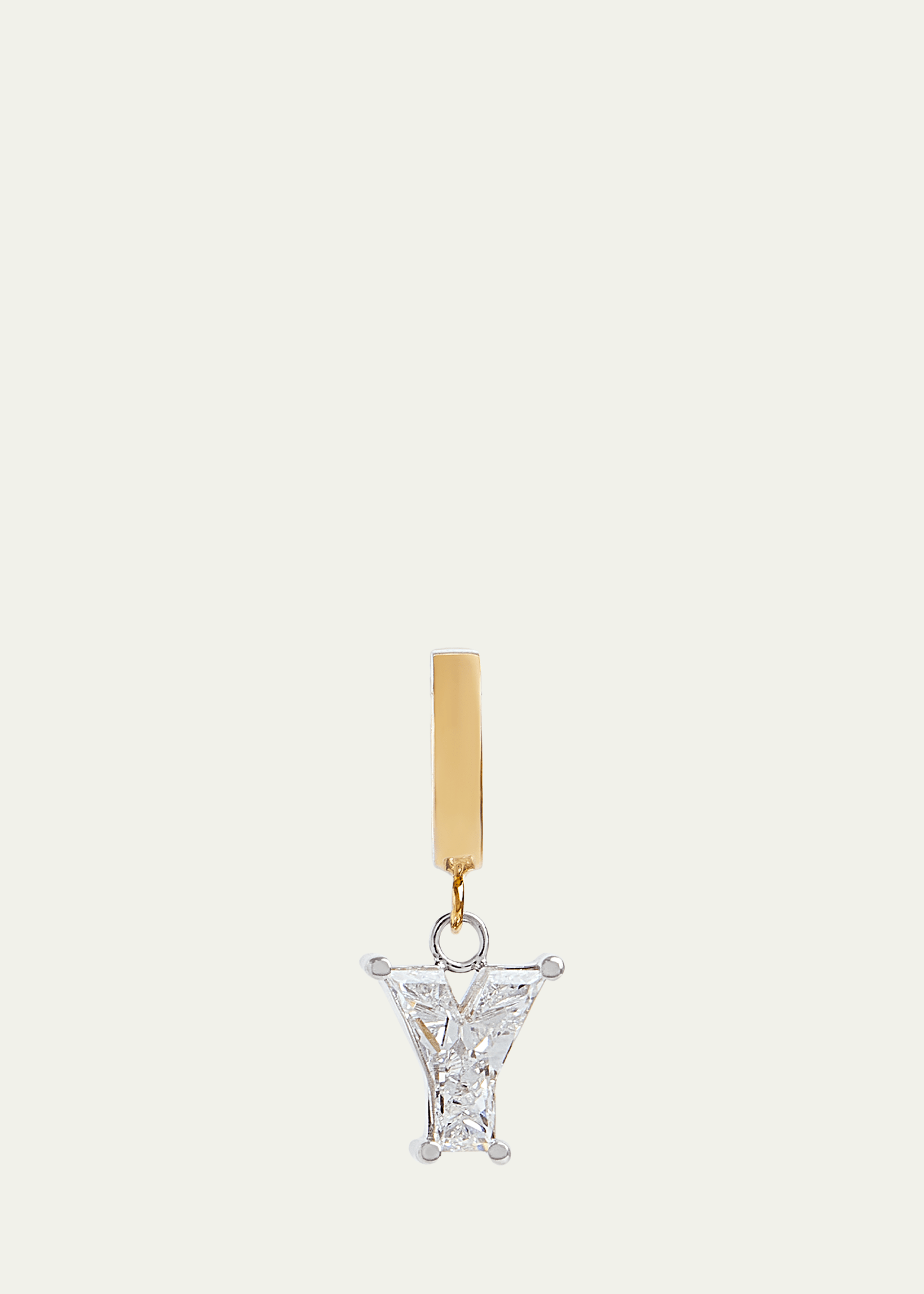 Lab Grown Diamond 14K Letter Charm, Y 7 Lab Grown Diamond 14K Letter Charm, Y