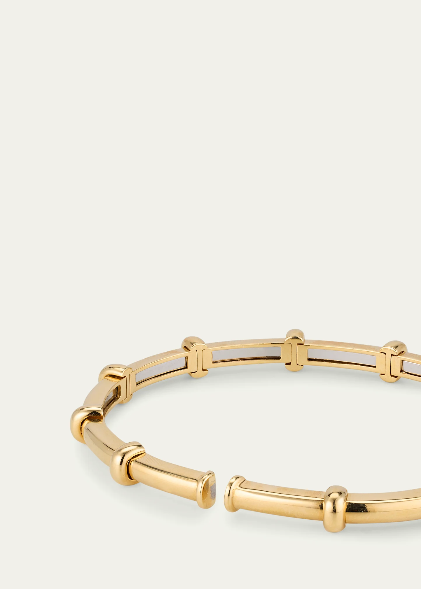 18K Yellow Gold Diamond Spring Bracelet