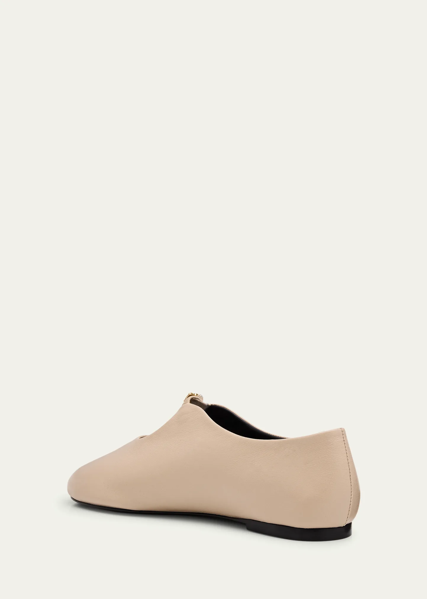 4G Liquid Leather Ballerina Flats
