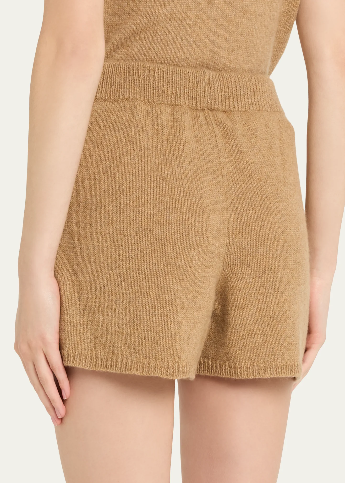 Drawstring Cashmere Lounge Shorts