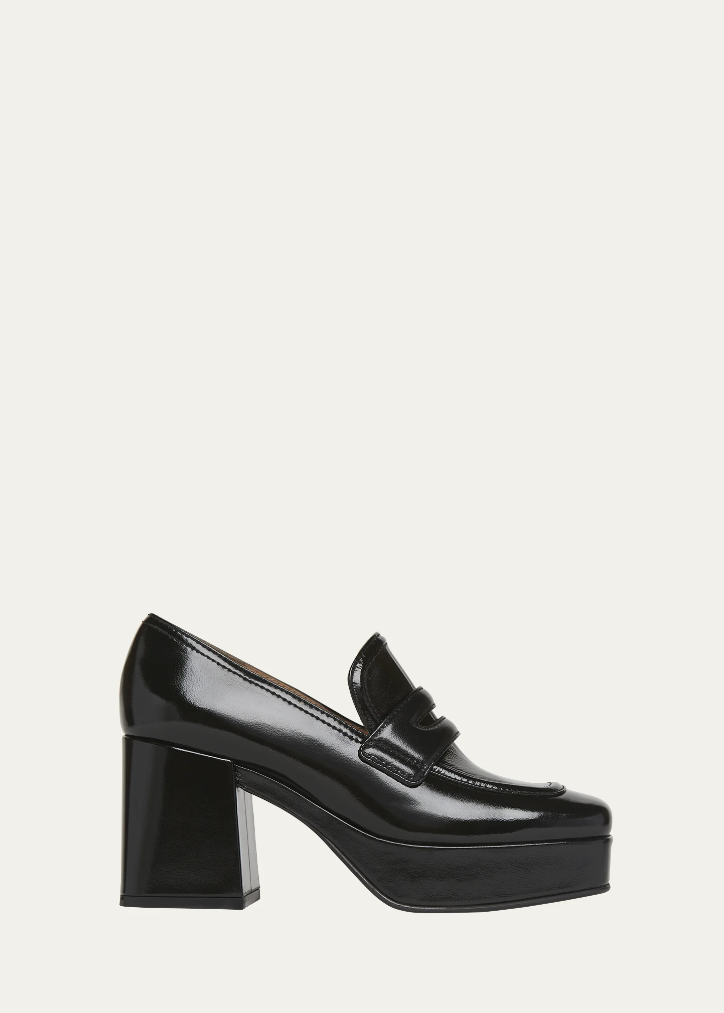 Patent Platform Penny Loafers