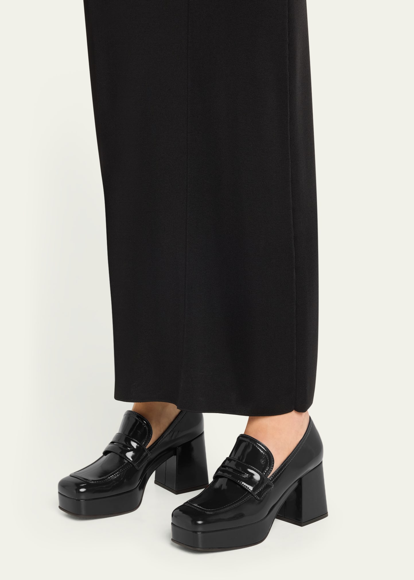 Patent Platform Penny Loafers