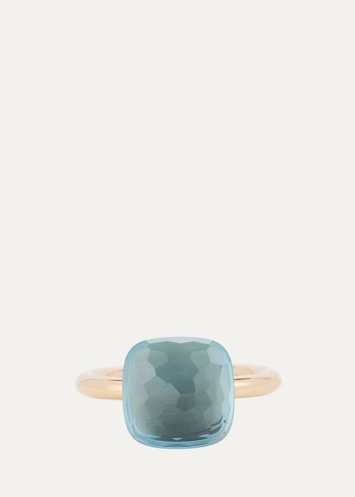 Nudo Solitaire Ring with Sky Blue Topaz