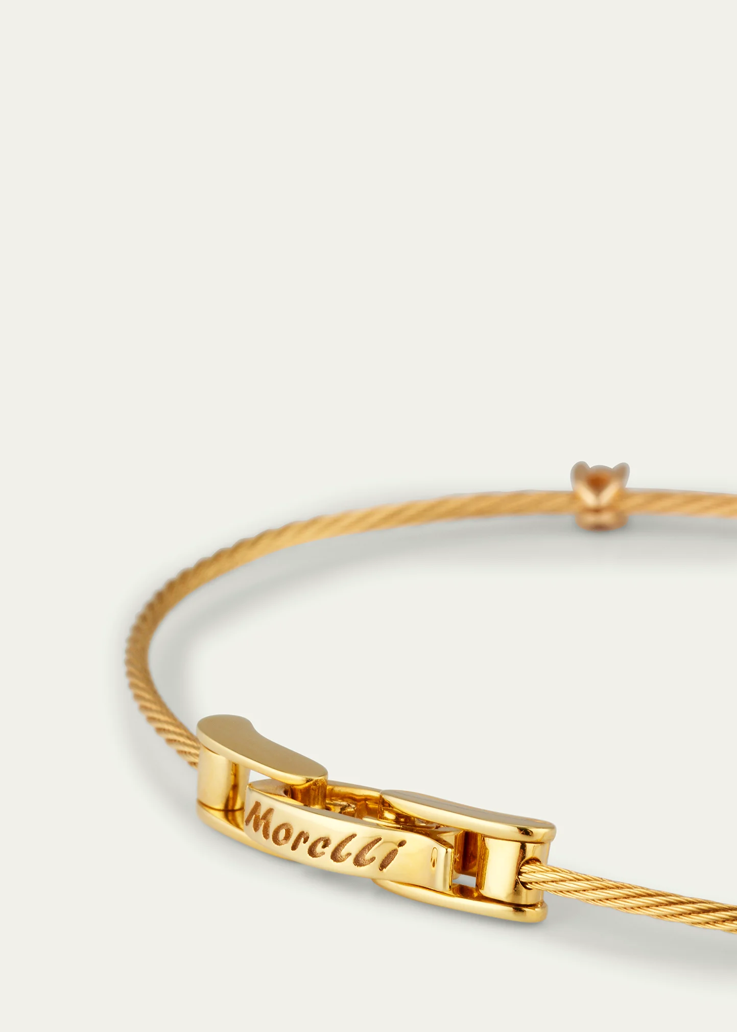Unity 18k Yellow Gold Three-Diamond Bracelet, 0.18 TCW 12 Unity 18k Yellow Gold Three-Diamond Bracelet, 0.18 TCW