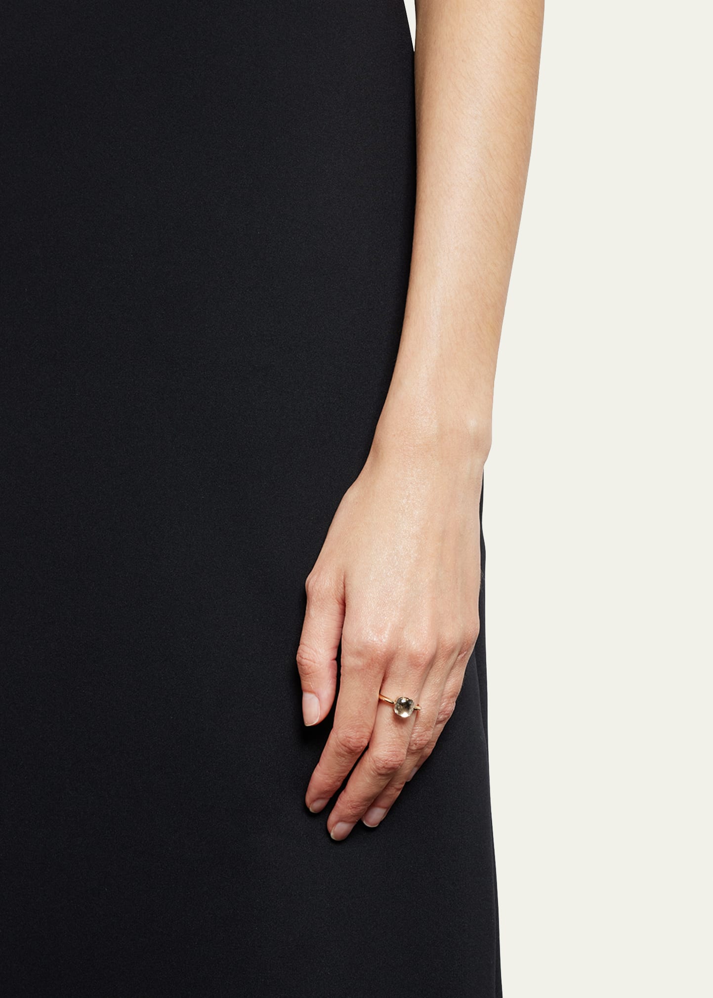 Nudo Petite Rose Gold & White Topaz Ring 2 Nudo Petite Rose Gold & White Topaz Ring
