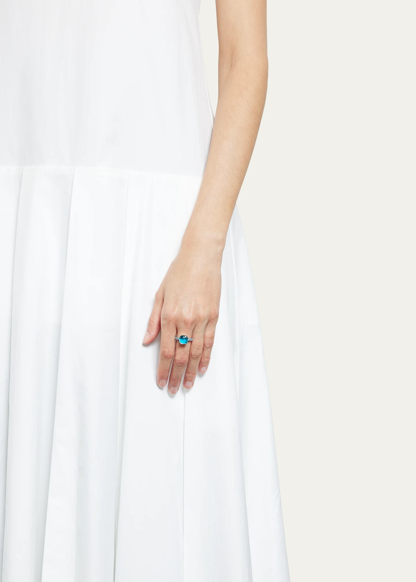 Nudo Classic 18K Ring with Turquoise and Topaz 12 Nudo Classic 18K Ring with Turquoise and Topaz