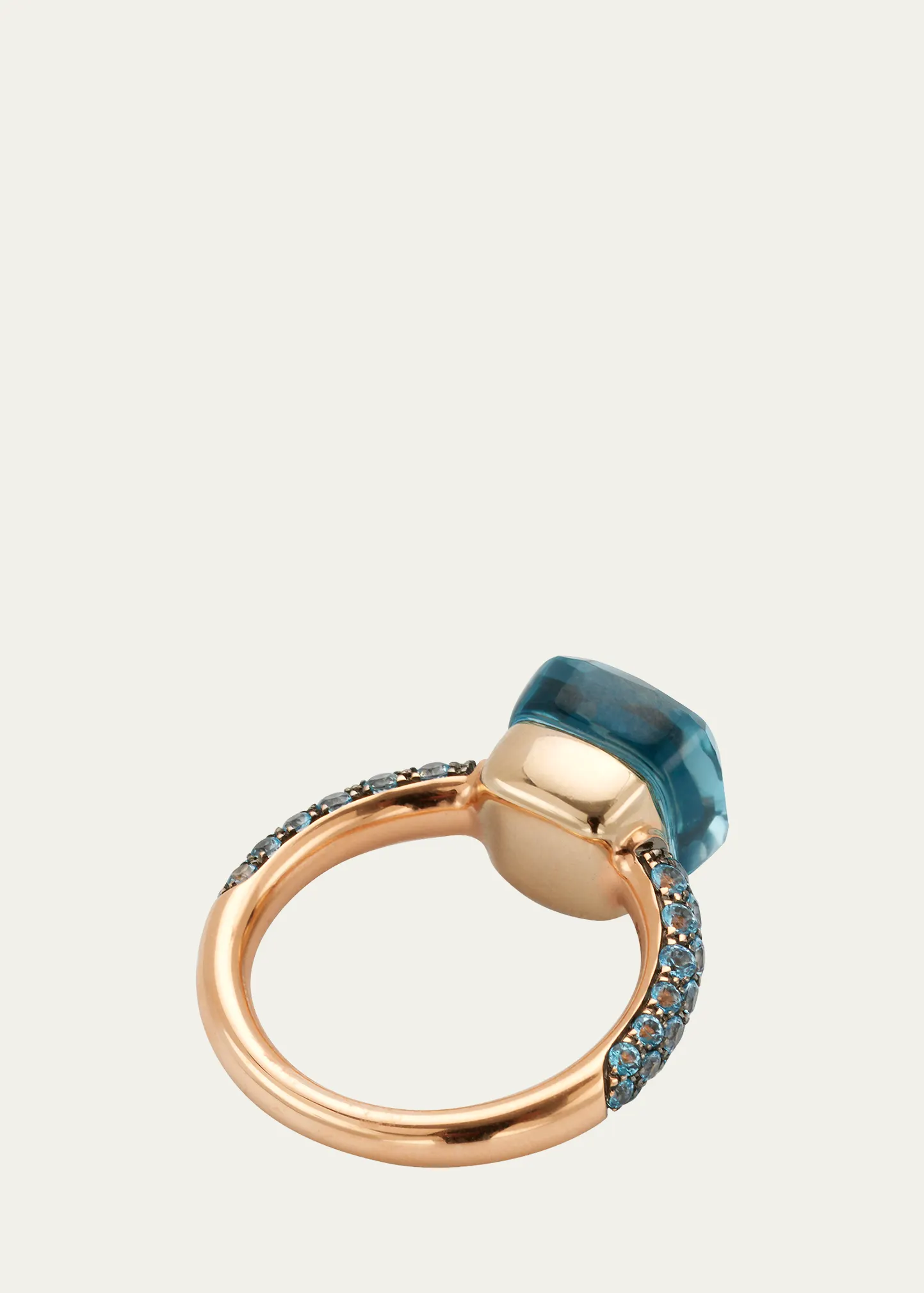 Nudo Classic 18K Ring with Turquoise and Topaz 9 Nudo Classic 18K Ring with Turquoise and Topaz