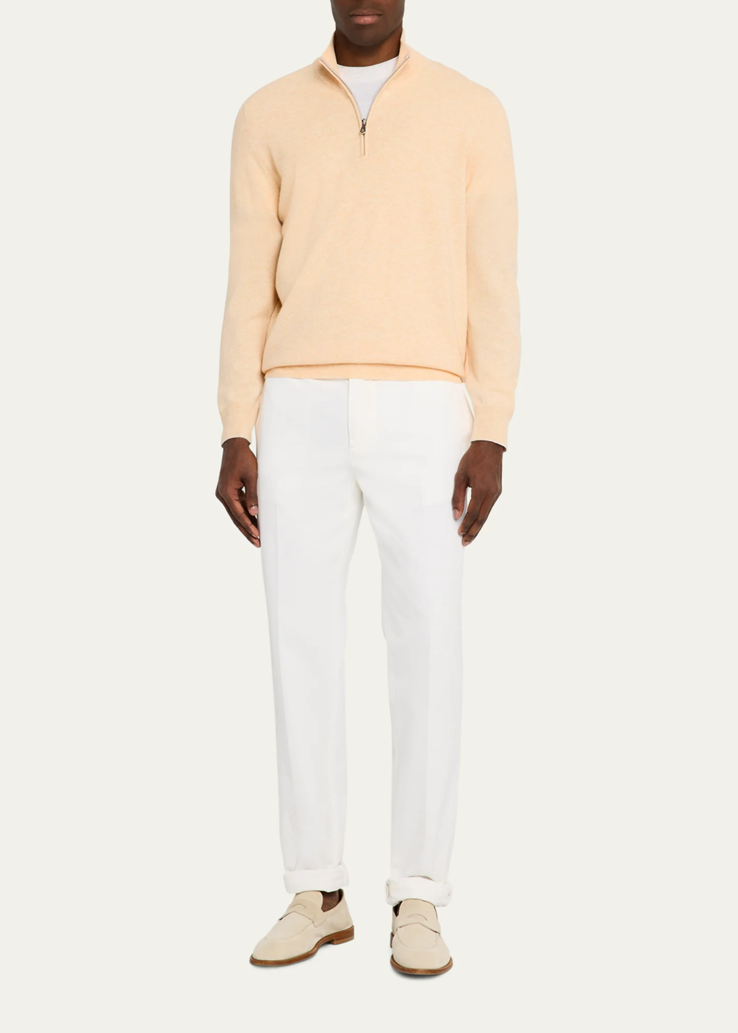 Men's Cashmere Half-Zip Sweater