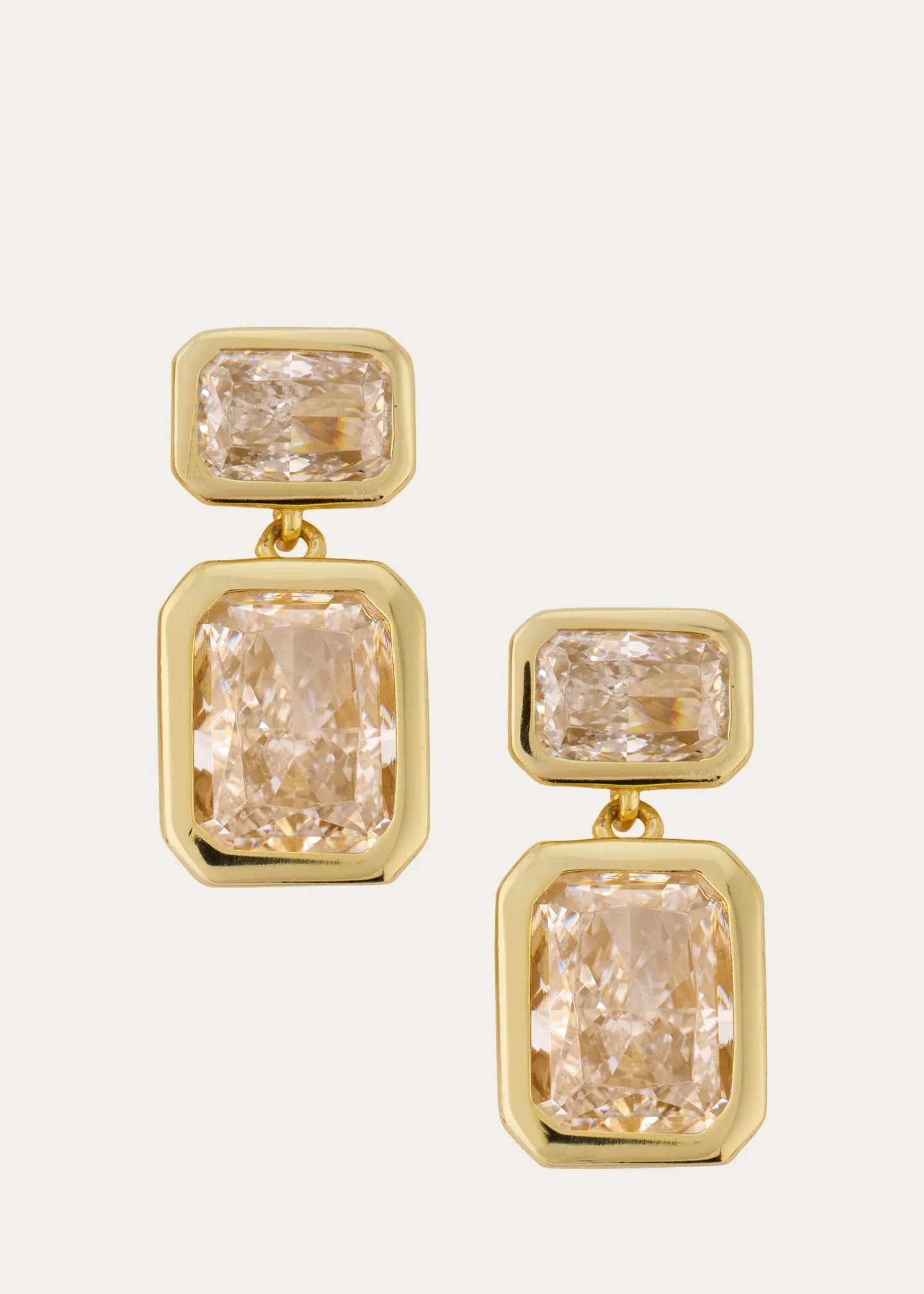 Emerald Baguette Cubic Zirconia Drop Earrings 9 Emerald Baguette Cubic Zirconia Drop Earrings
