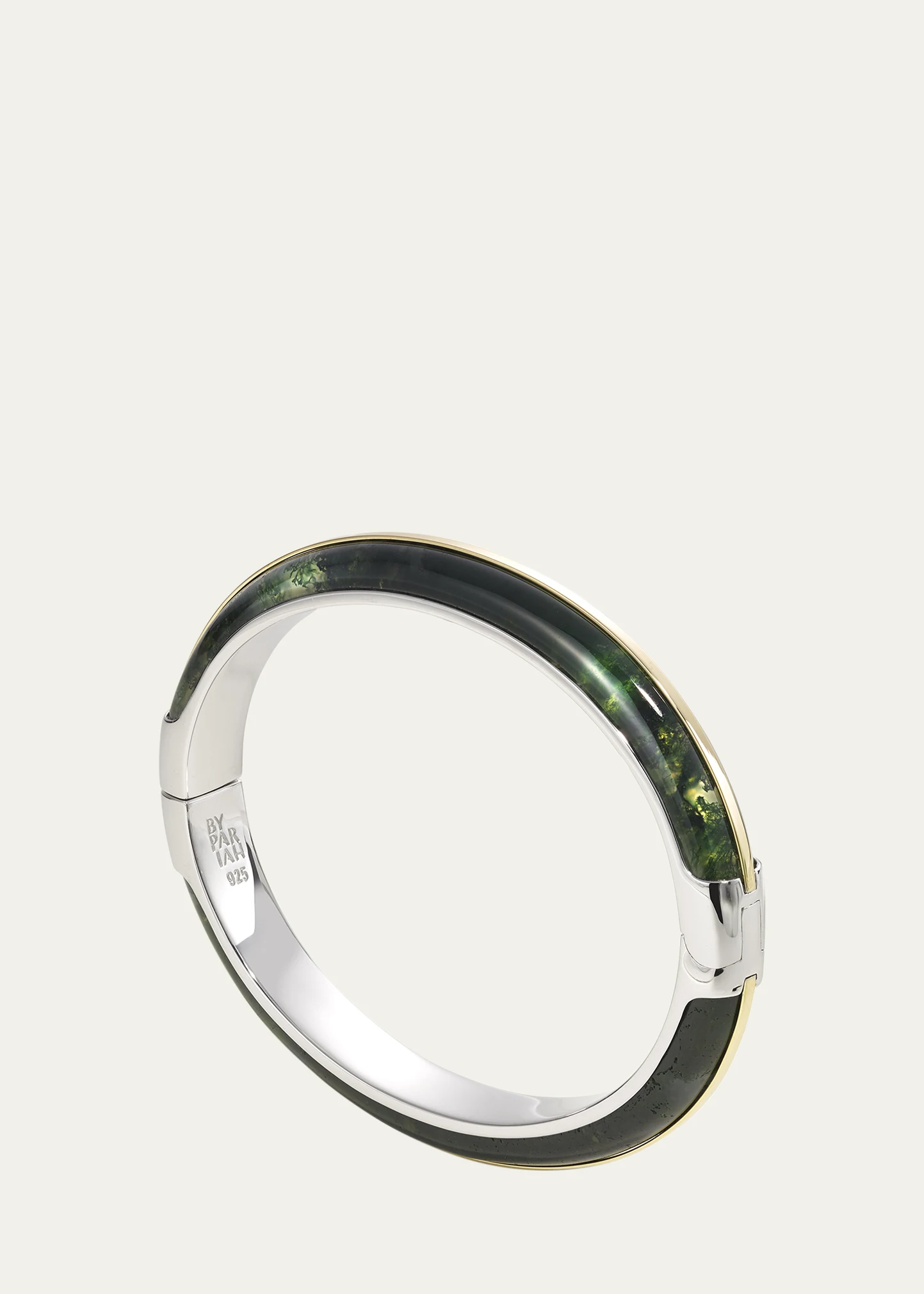 Essential Stacking Cuff Bracelet, Moss Agate 7 Essential Stacking Cuff Bracelet, Moss Agate