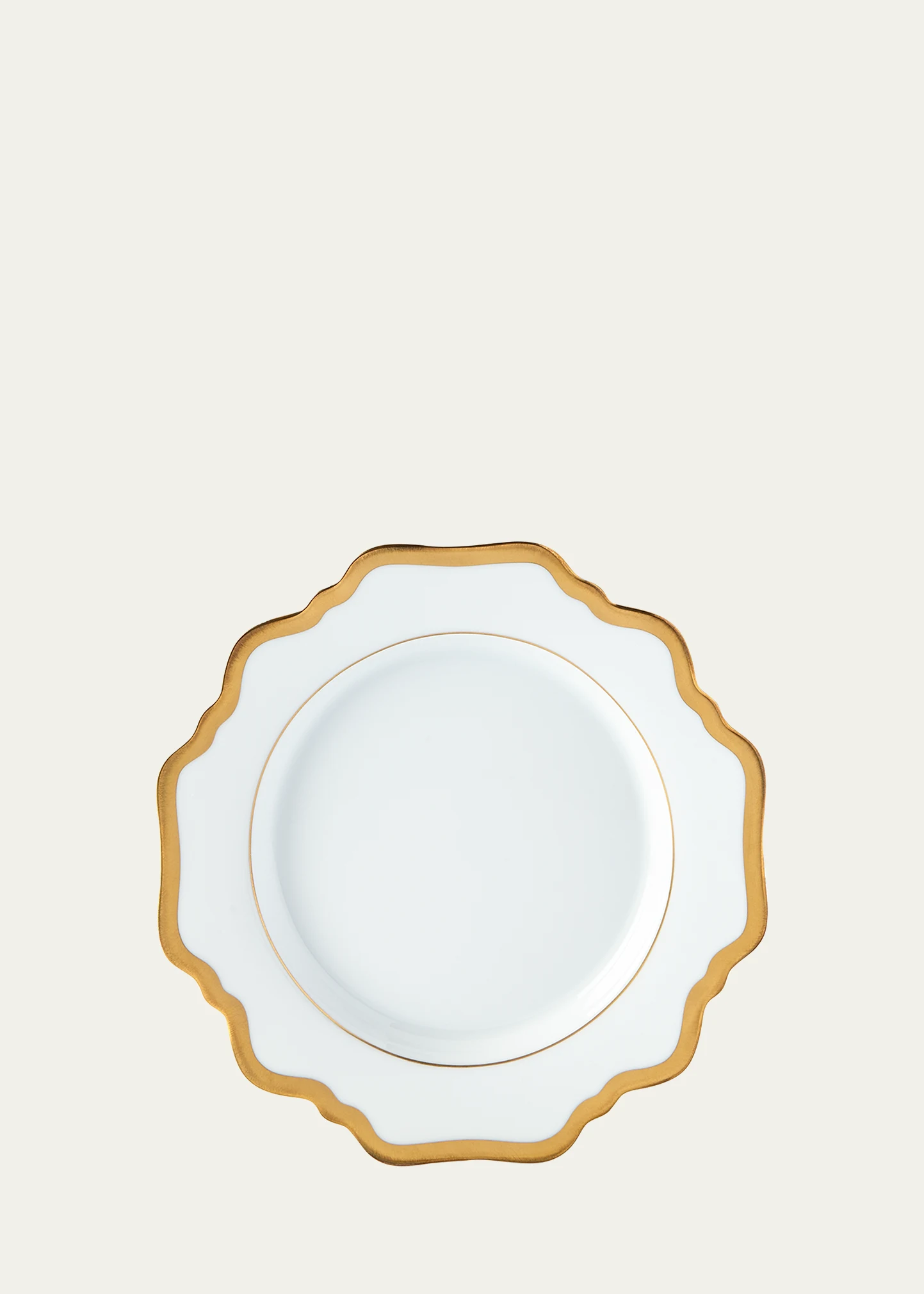 \"Antique White with Gold\" Bread & Butter Plate