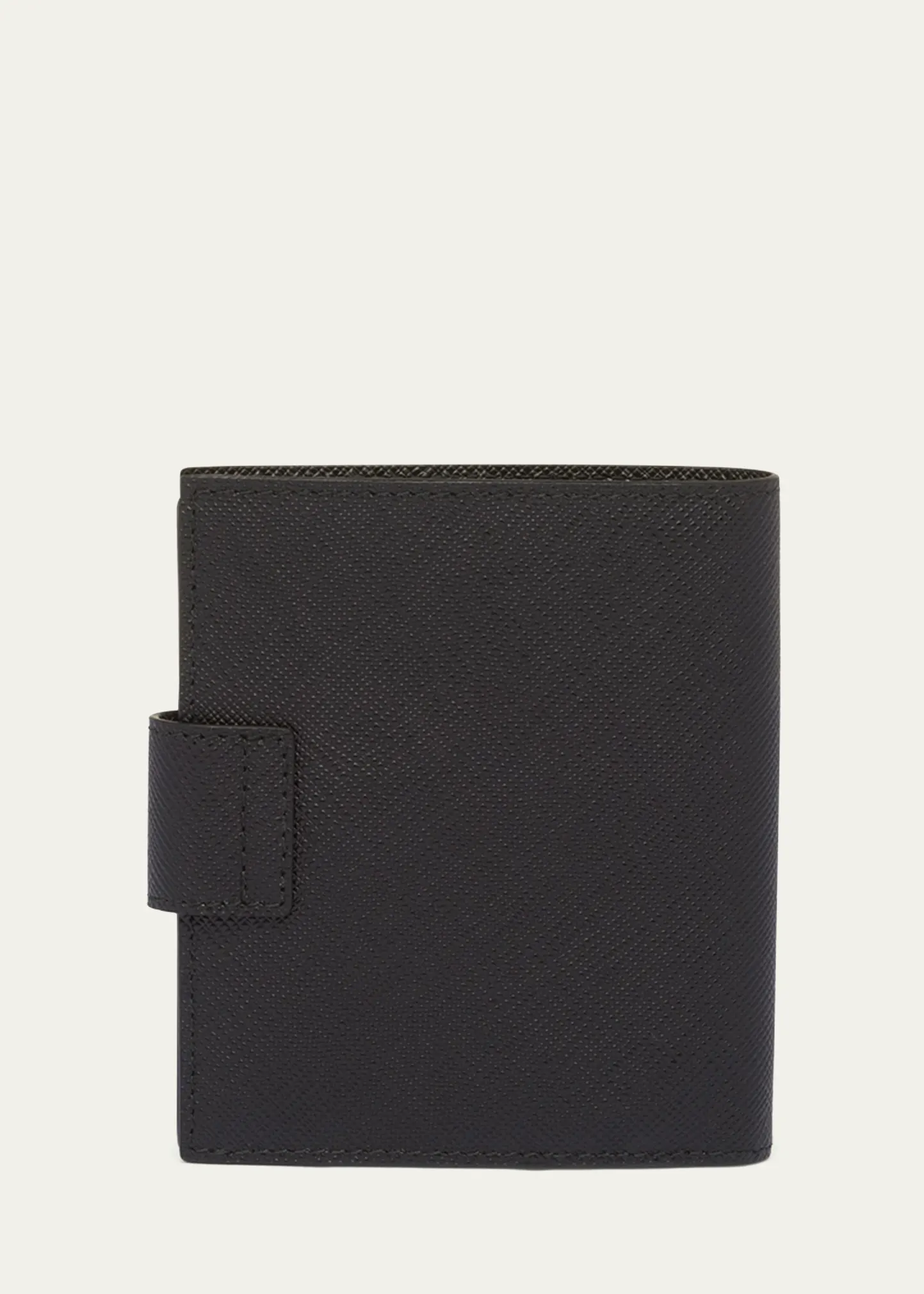 Men's Saffiano Leather Snap Bifold Wallet
