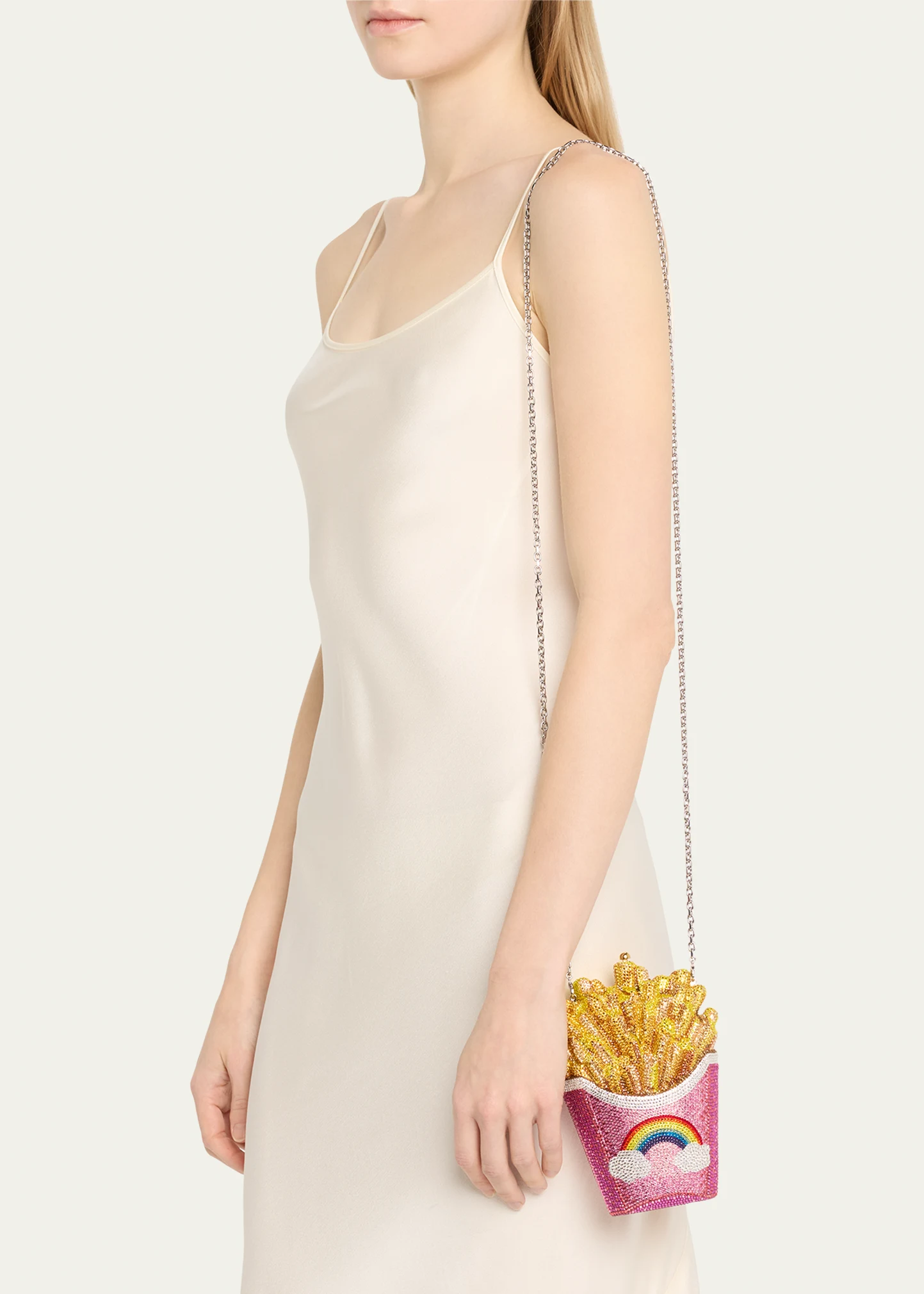 French Fries Rainbow Clutch Bag