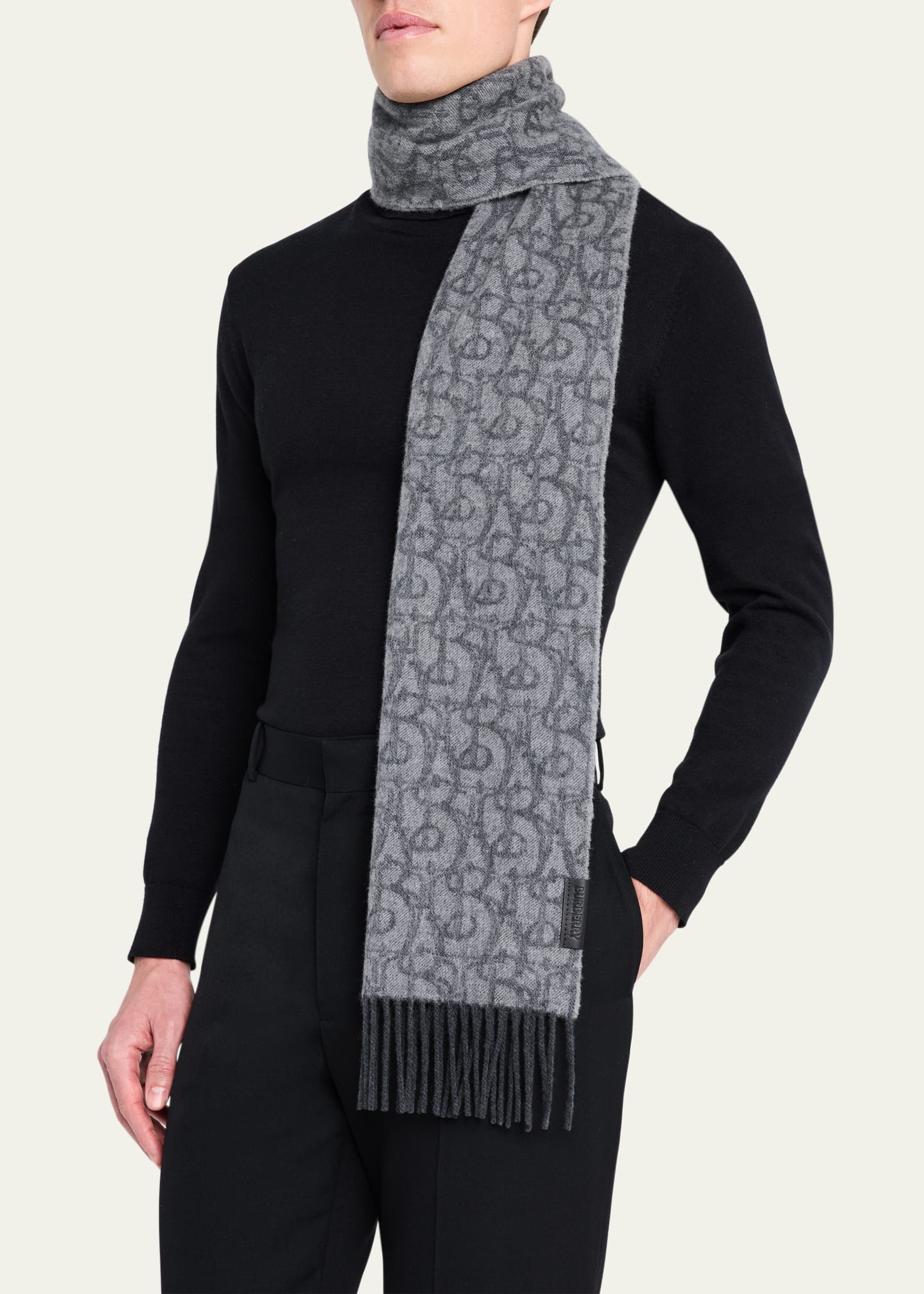 Men's B Charm Cashmere Scarf