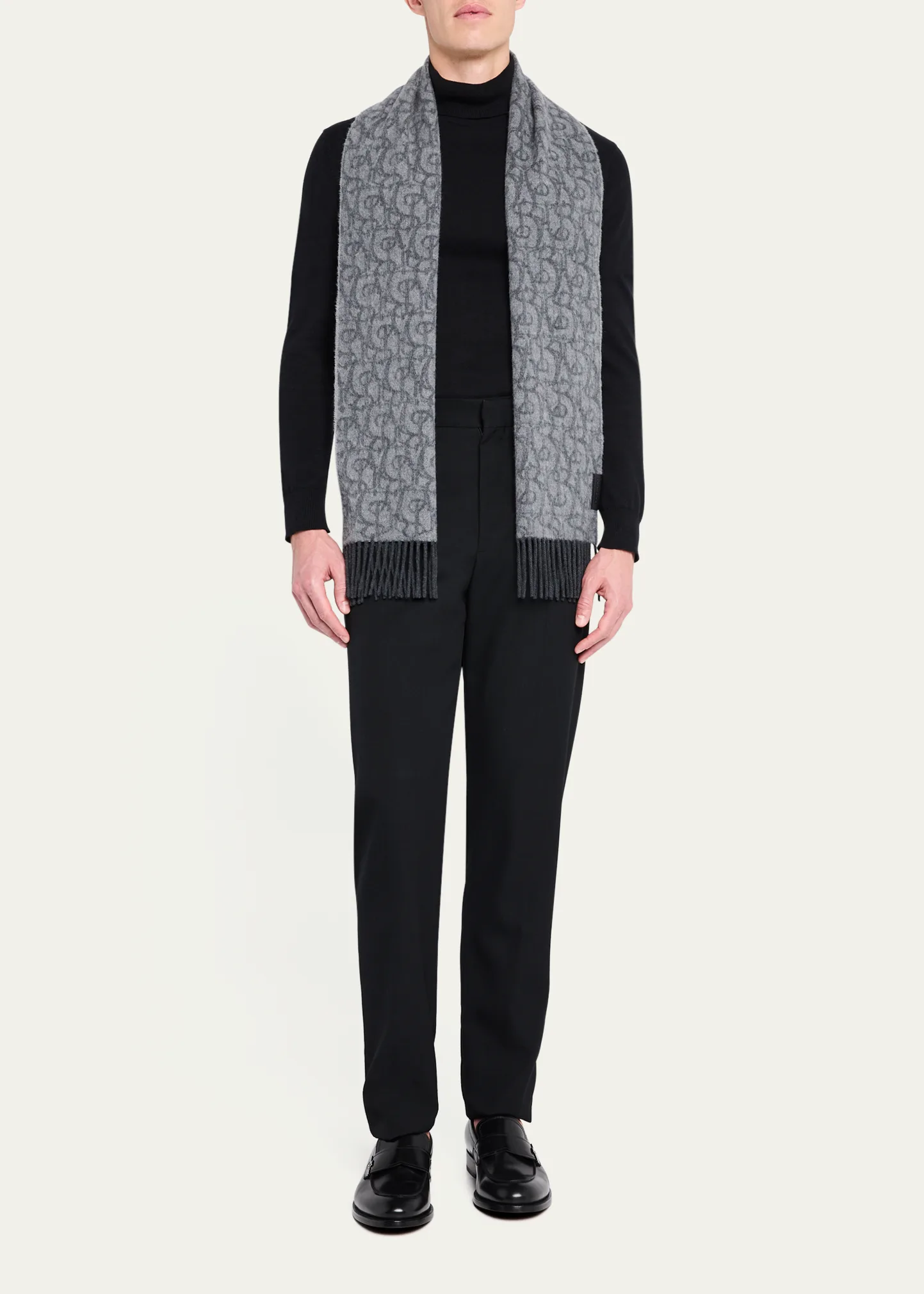 Men's B Charm Cashmere Scarf