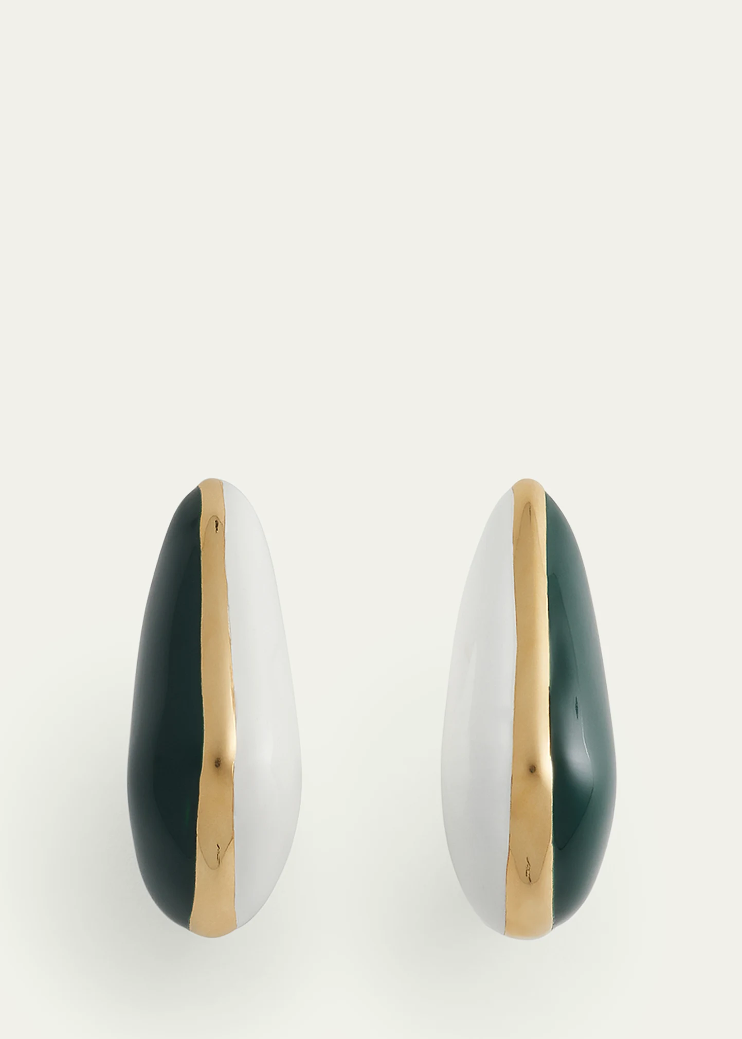 Small Fin Enamel Earrings