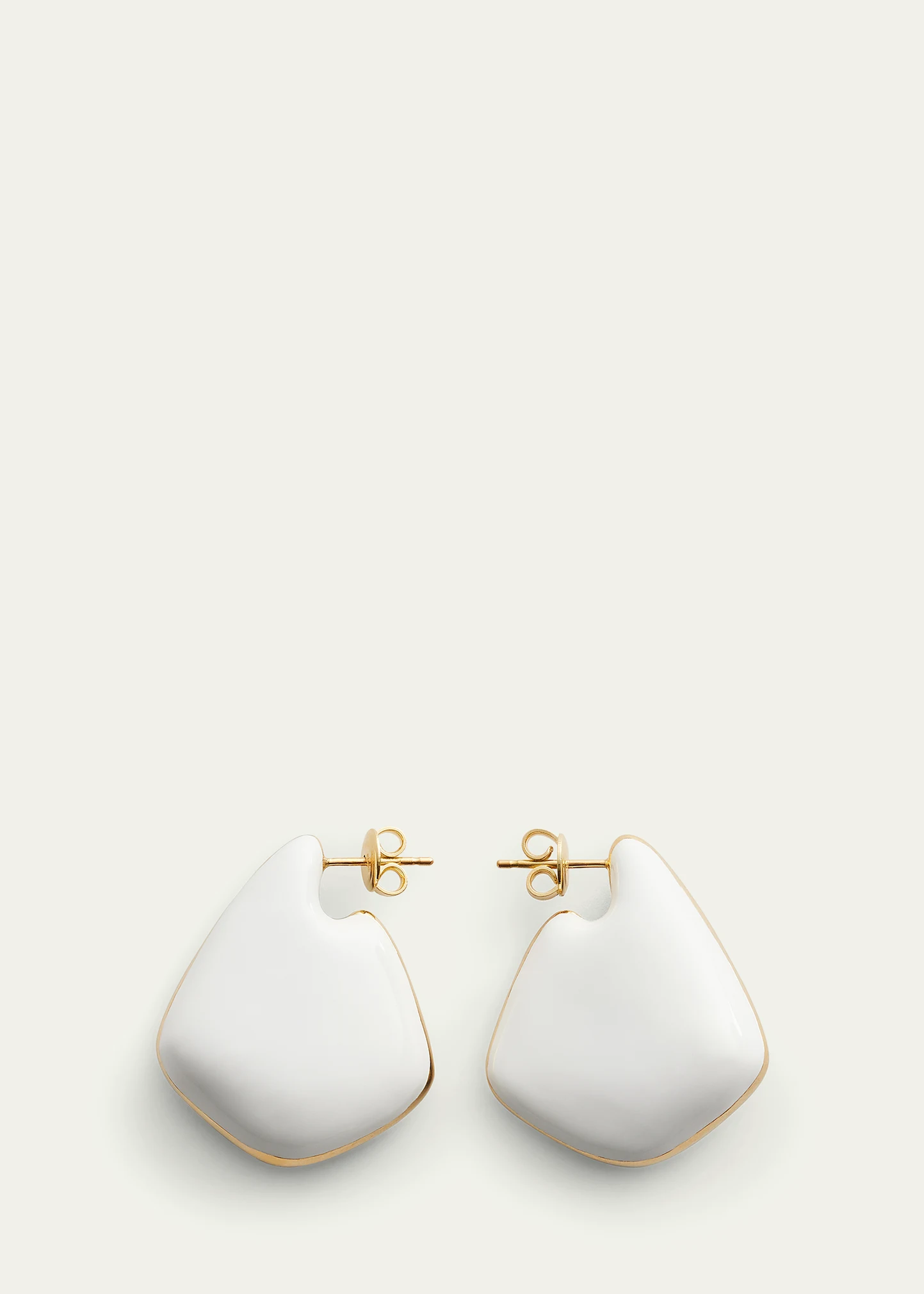 Small Fin Enamel Earrings
