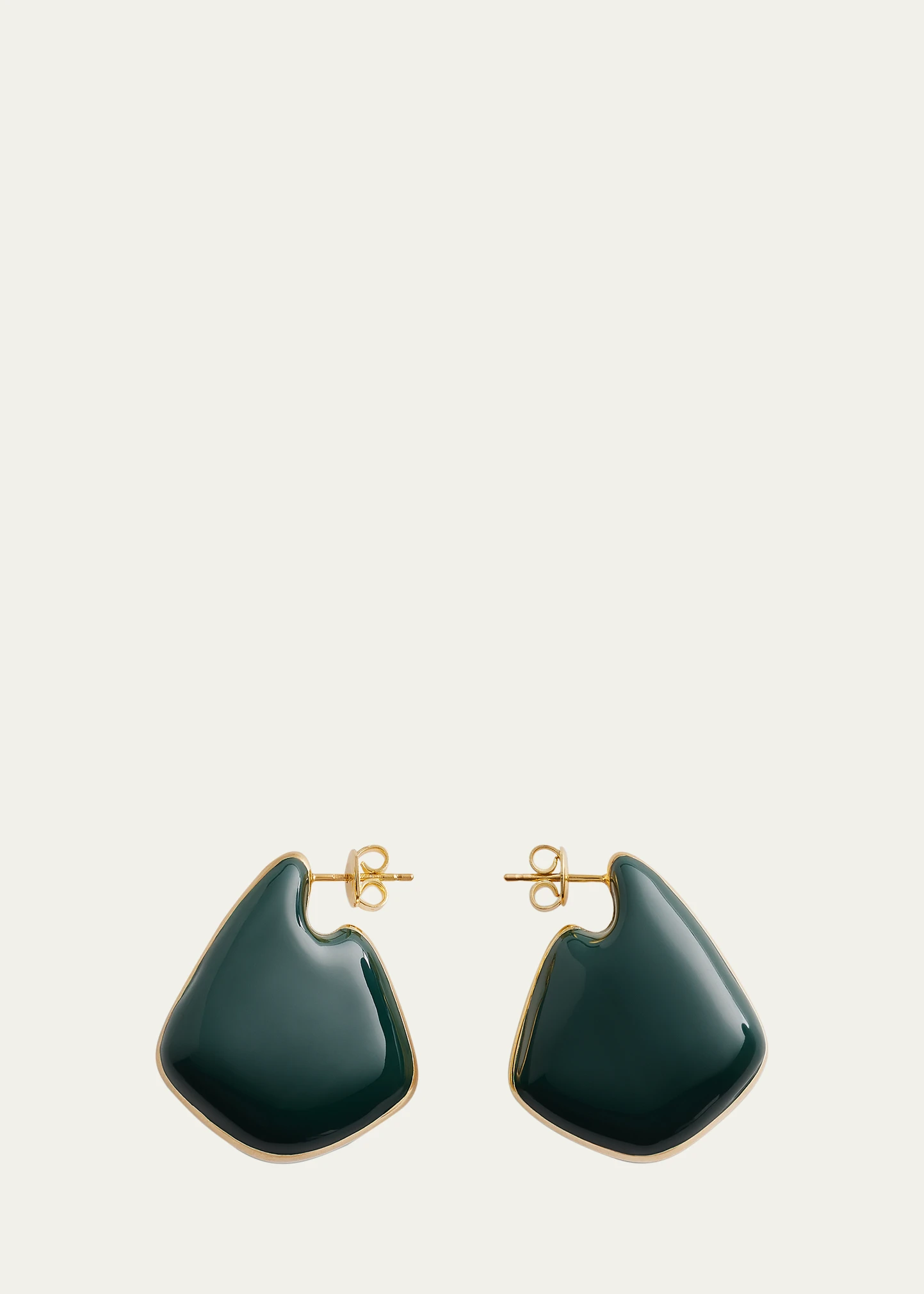 Small Fin Enamel Earrings