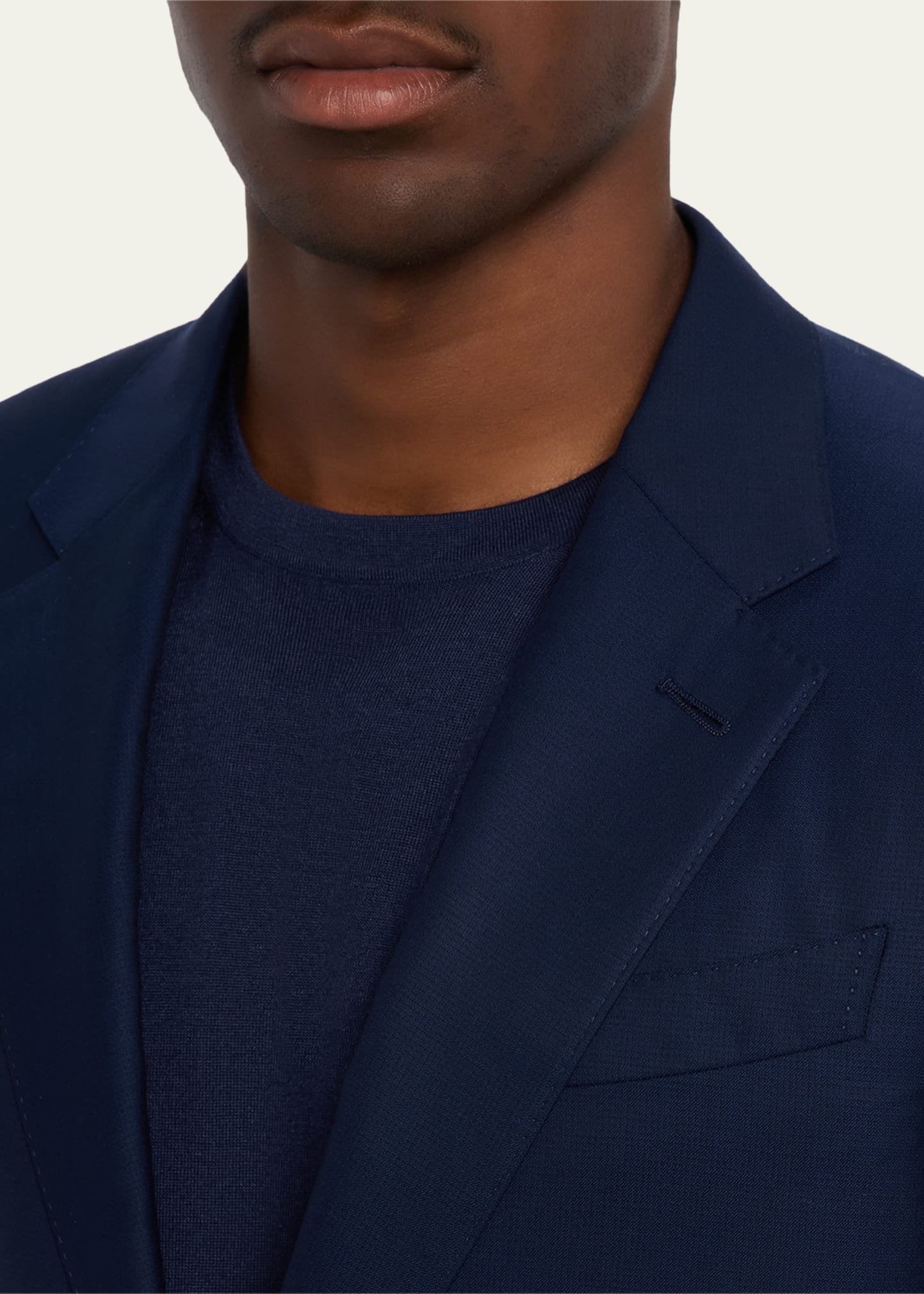 Men's Wool Textured Two-Piece Suit