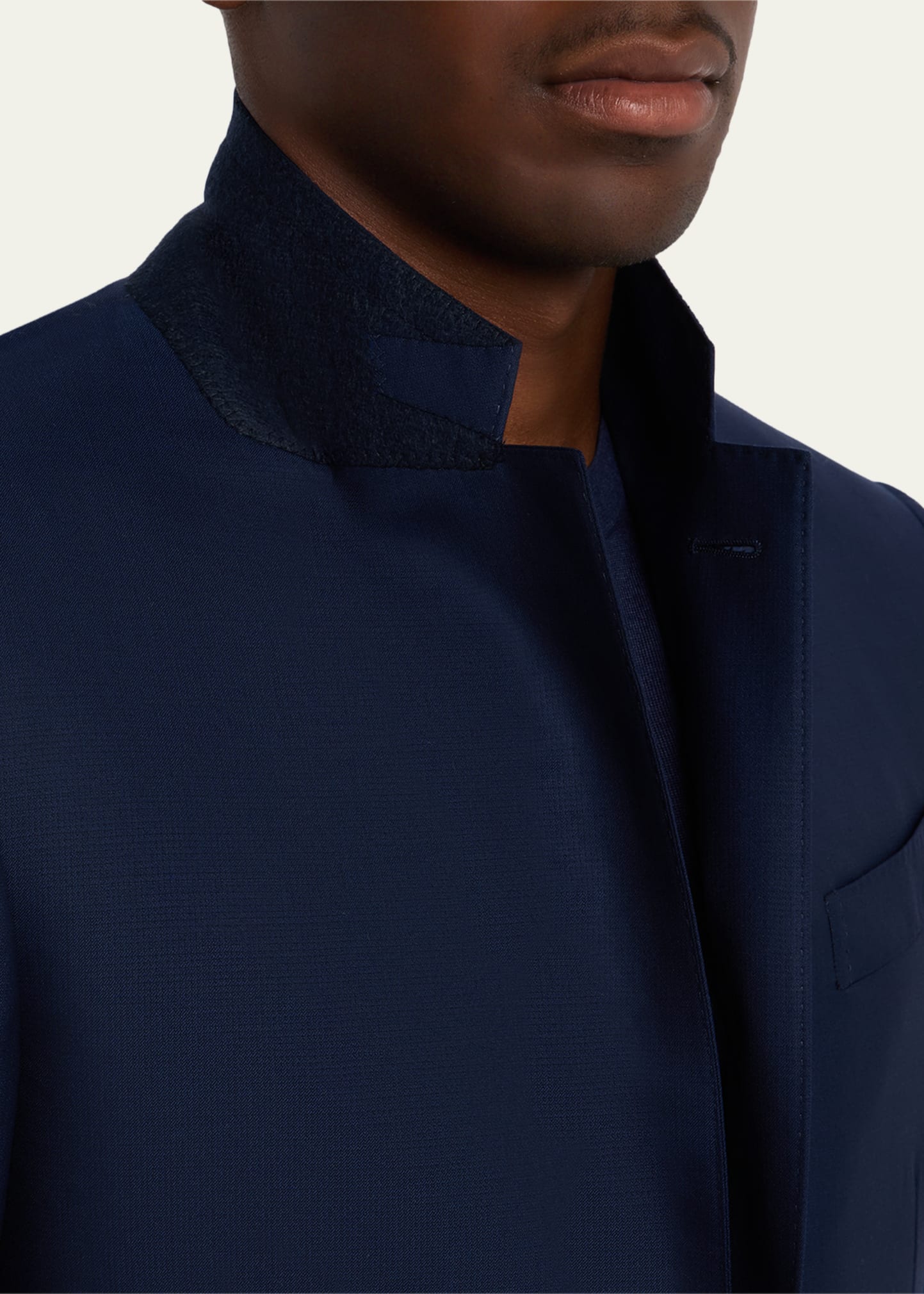 Men's Wool Textured Two-Piece Suit