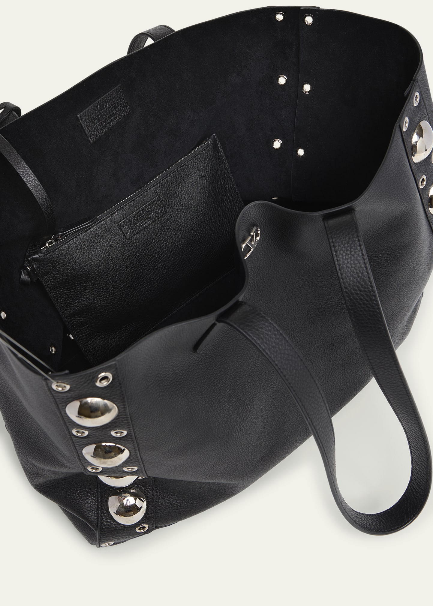 Men's Nellcote Large Studded Leather Tote Bag 4 Men's Nellcote Large Studded Leather Tote Bag