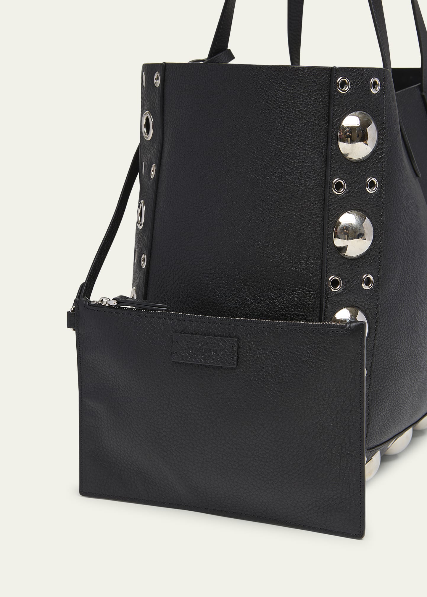 Men's Nellcote Large Studded Leather Tote Bag 5 Men's Nellcote Large Studded Leather Tote Bag