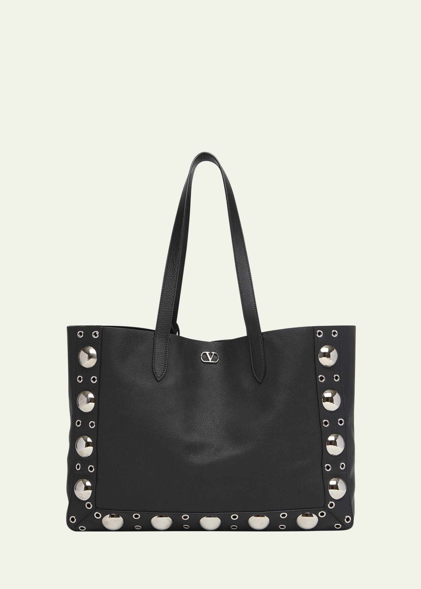 Men's Nellcote Large Studded Leather Tote Bag 6 Men's Nellcote Large Studded Leather Tote Bag
