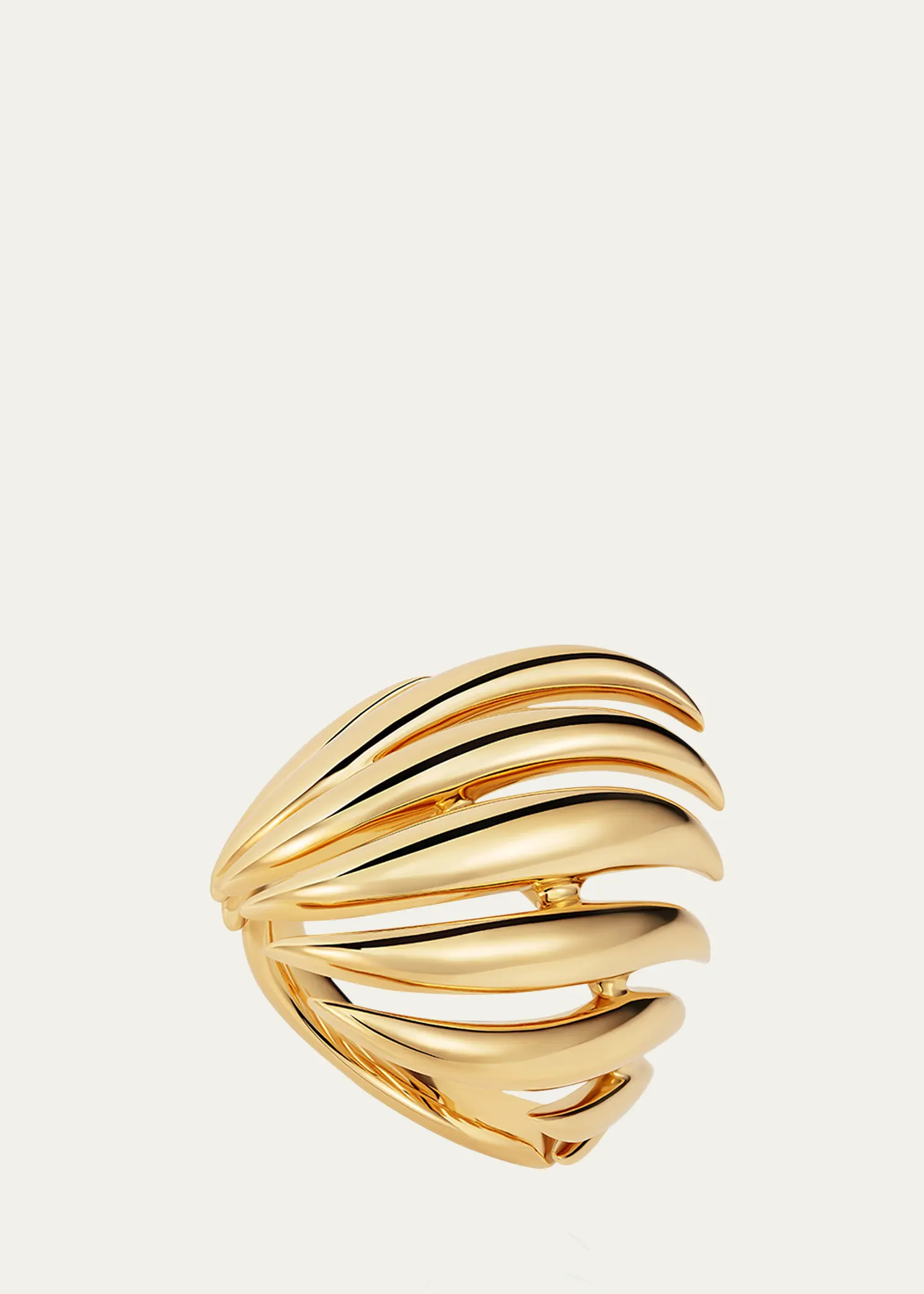 18K Yellow Gold Medium Flame Ring