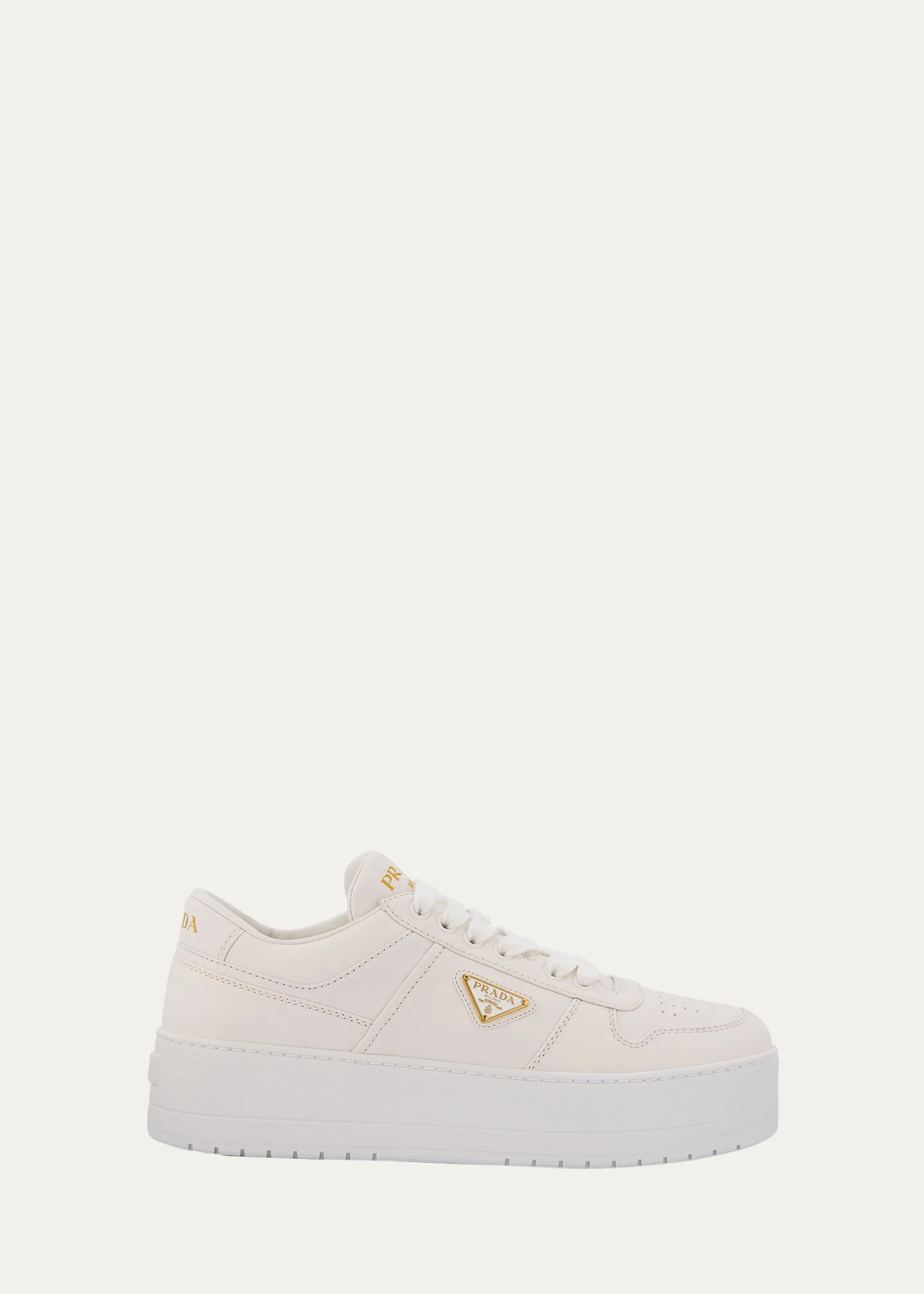 Downtown Leather Low-Top Platform Sneakers