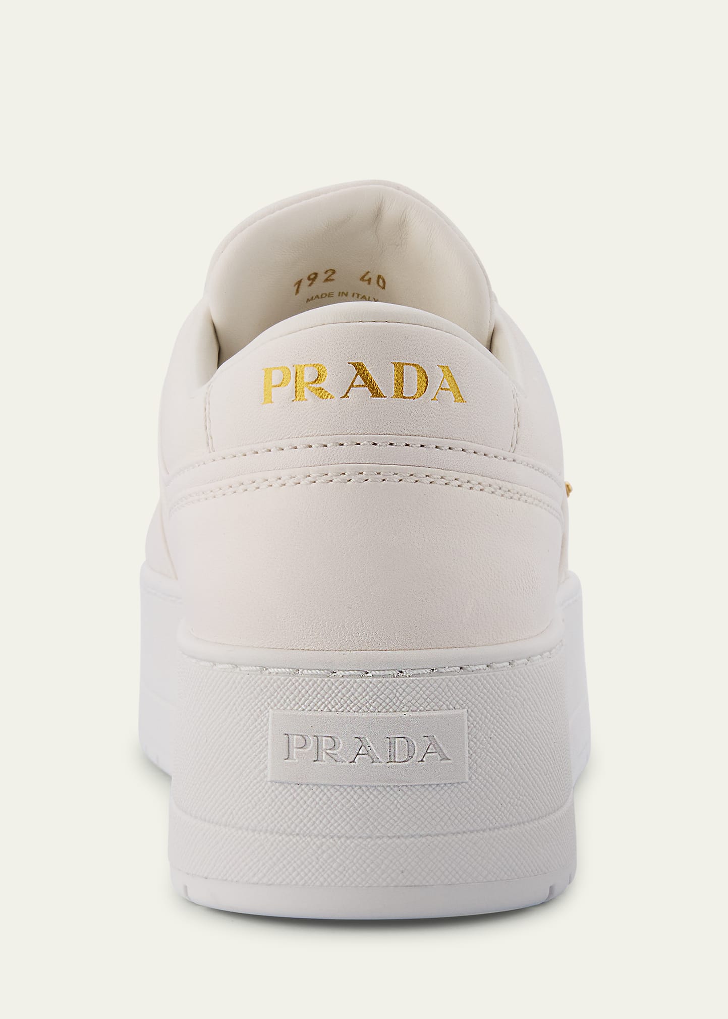 Downtown Leather Low-Top Platform Sneakers