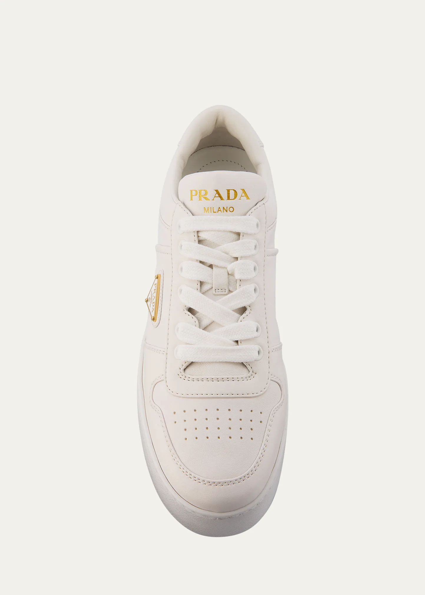 Downtown Leather Low-Top Platform Sneakers