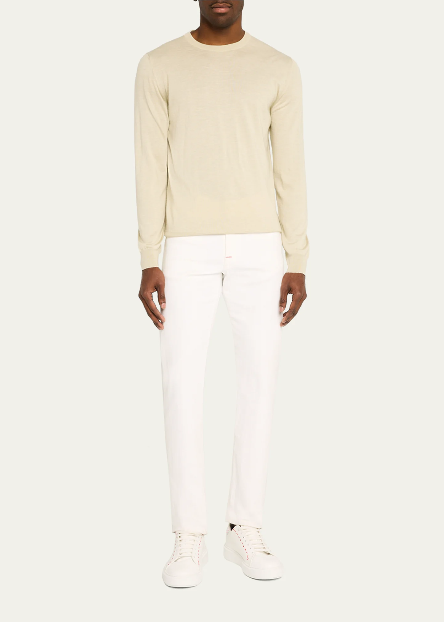 Men's Cashmere-Blend Crewneck Sweater