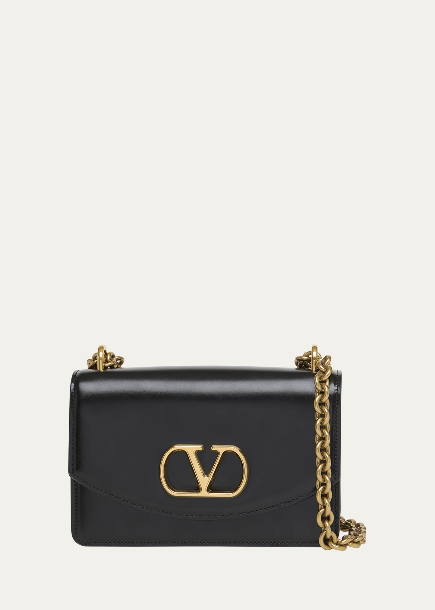 Men's Vain VLogo Leather Shoulder Bag