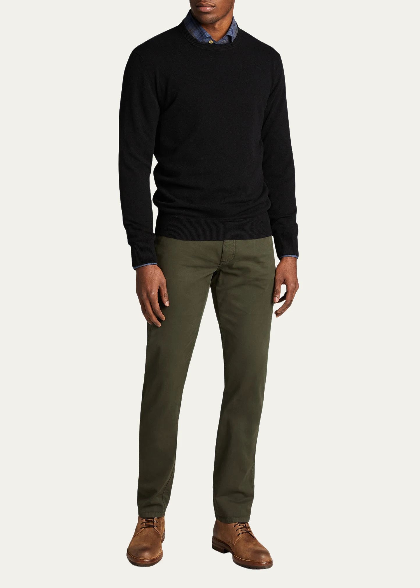 Men's Solid Cashmere Crewneck Sweater