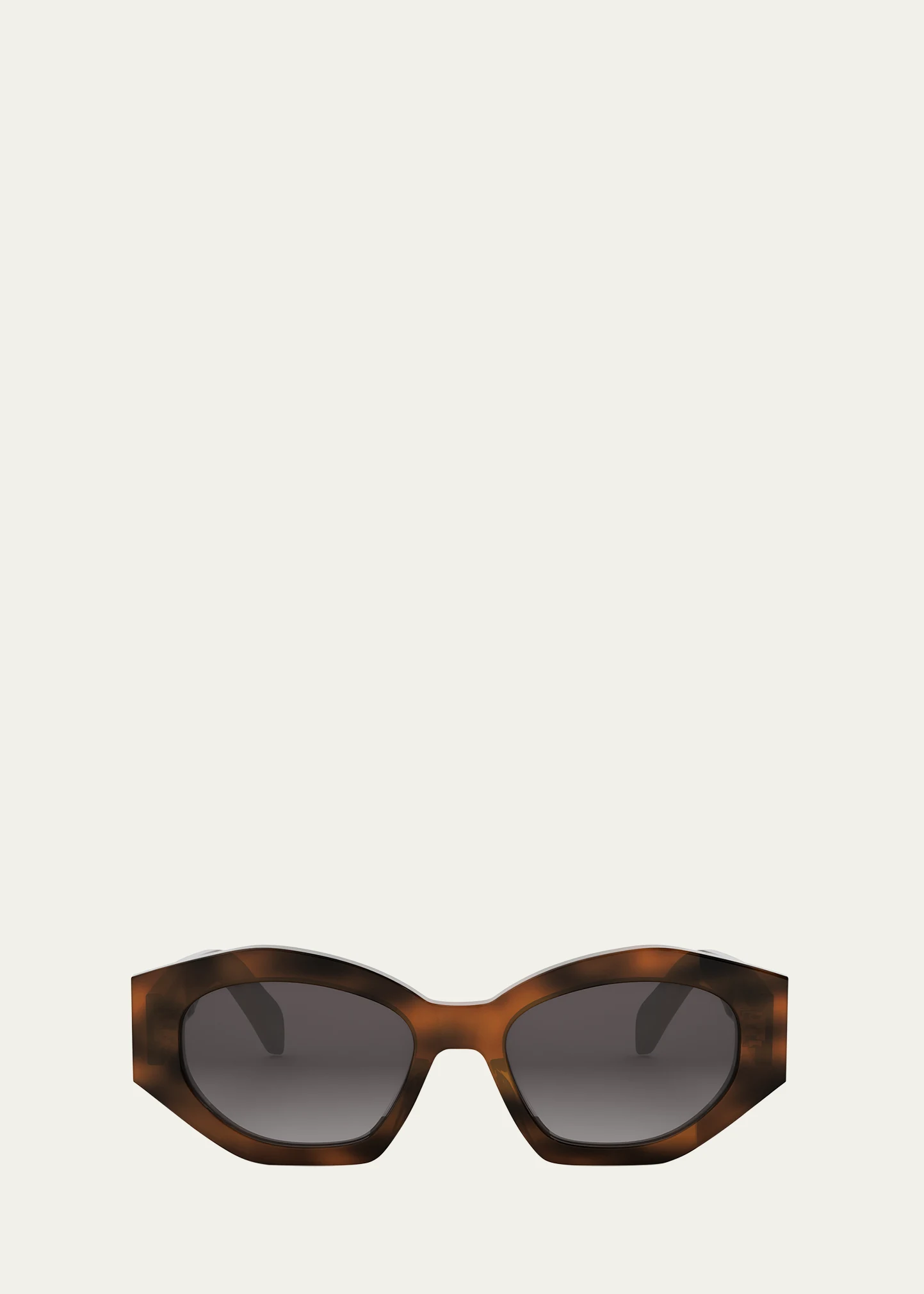 Triomphe Acetate Oval Sunglasses