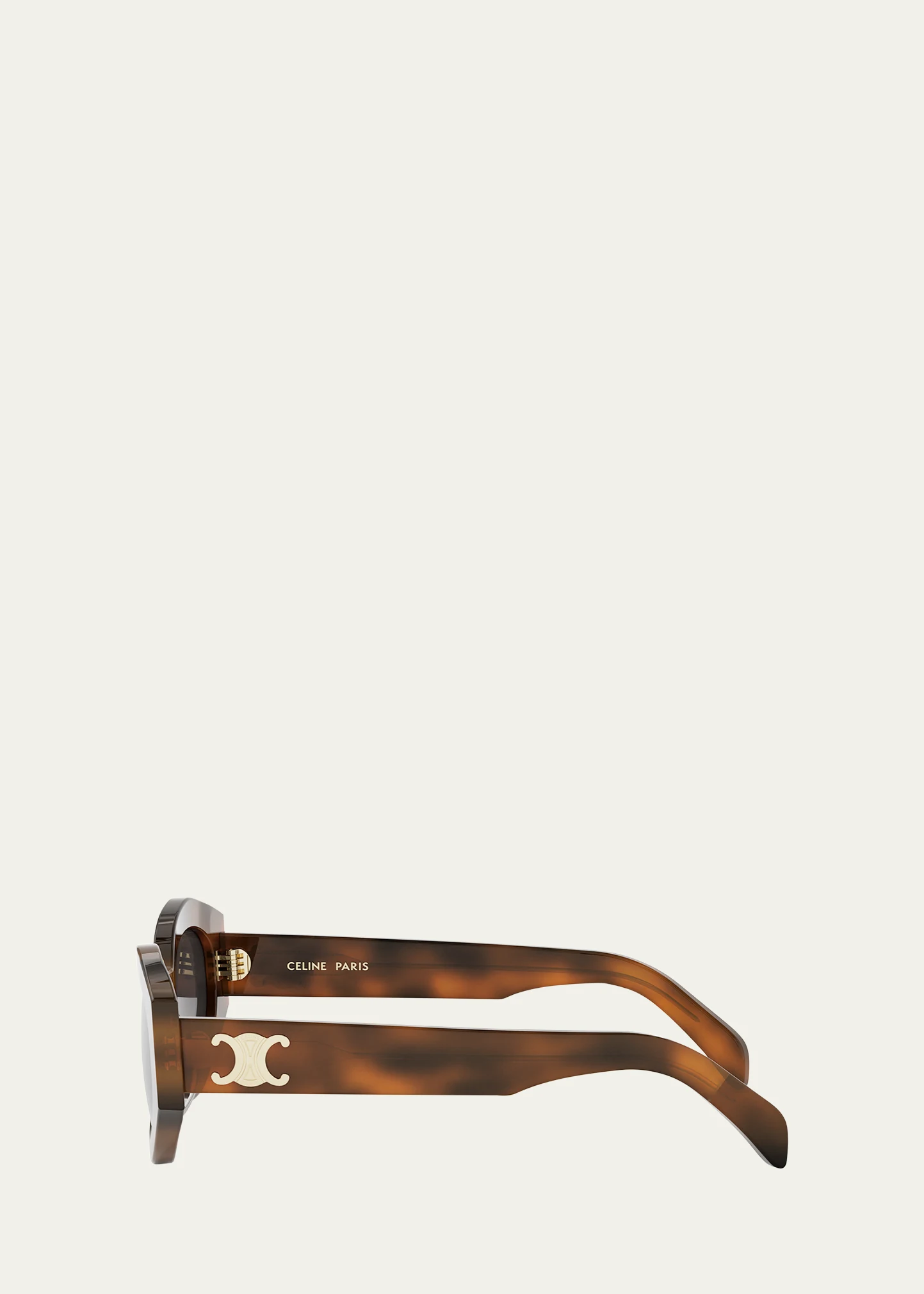 Triomphe Acetate Oval Sunglasses