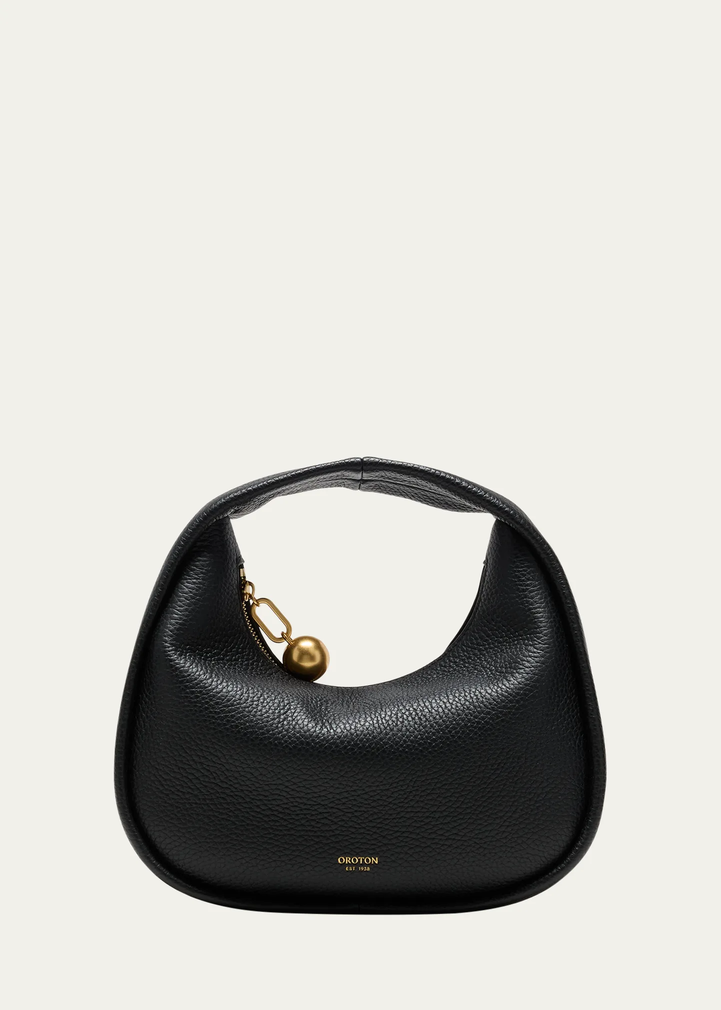Clara Mini Zip Leather Top-Handle Bag